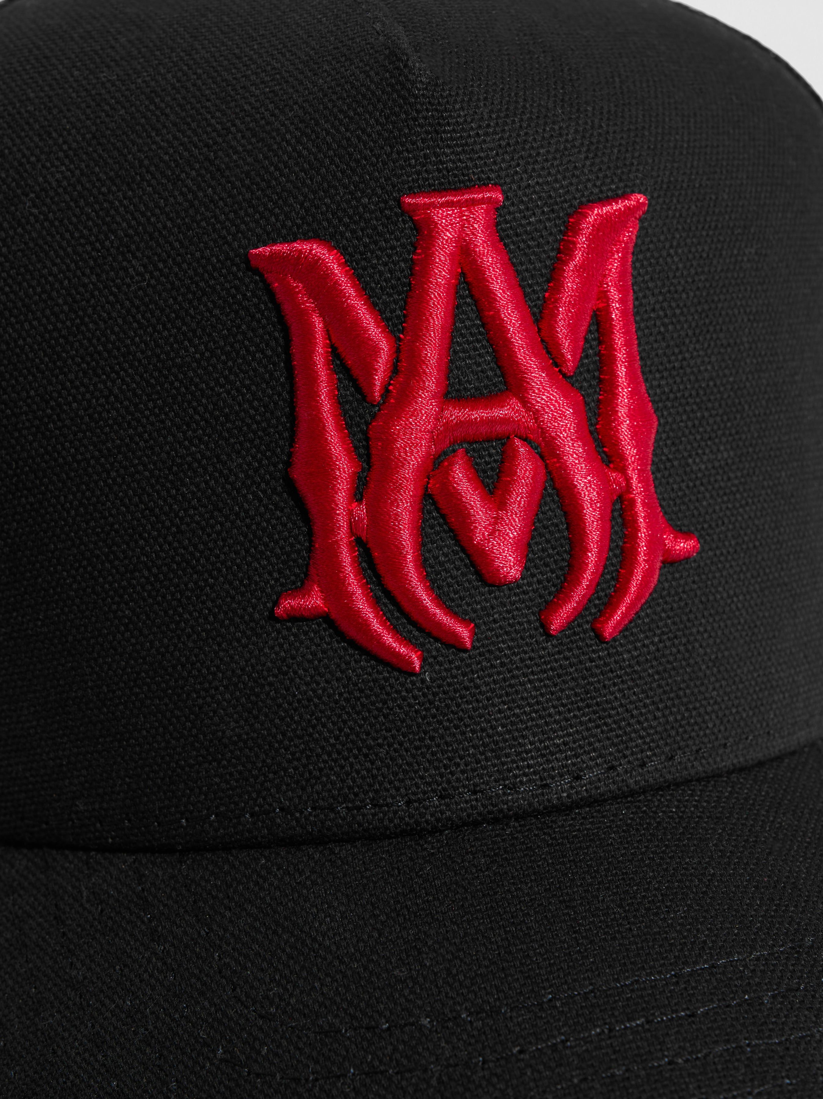 MA TRUCKER HAT - BLACK / RED sold by AMIRI product image thumbnail 4