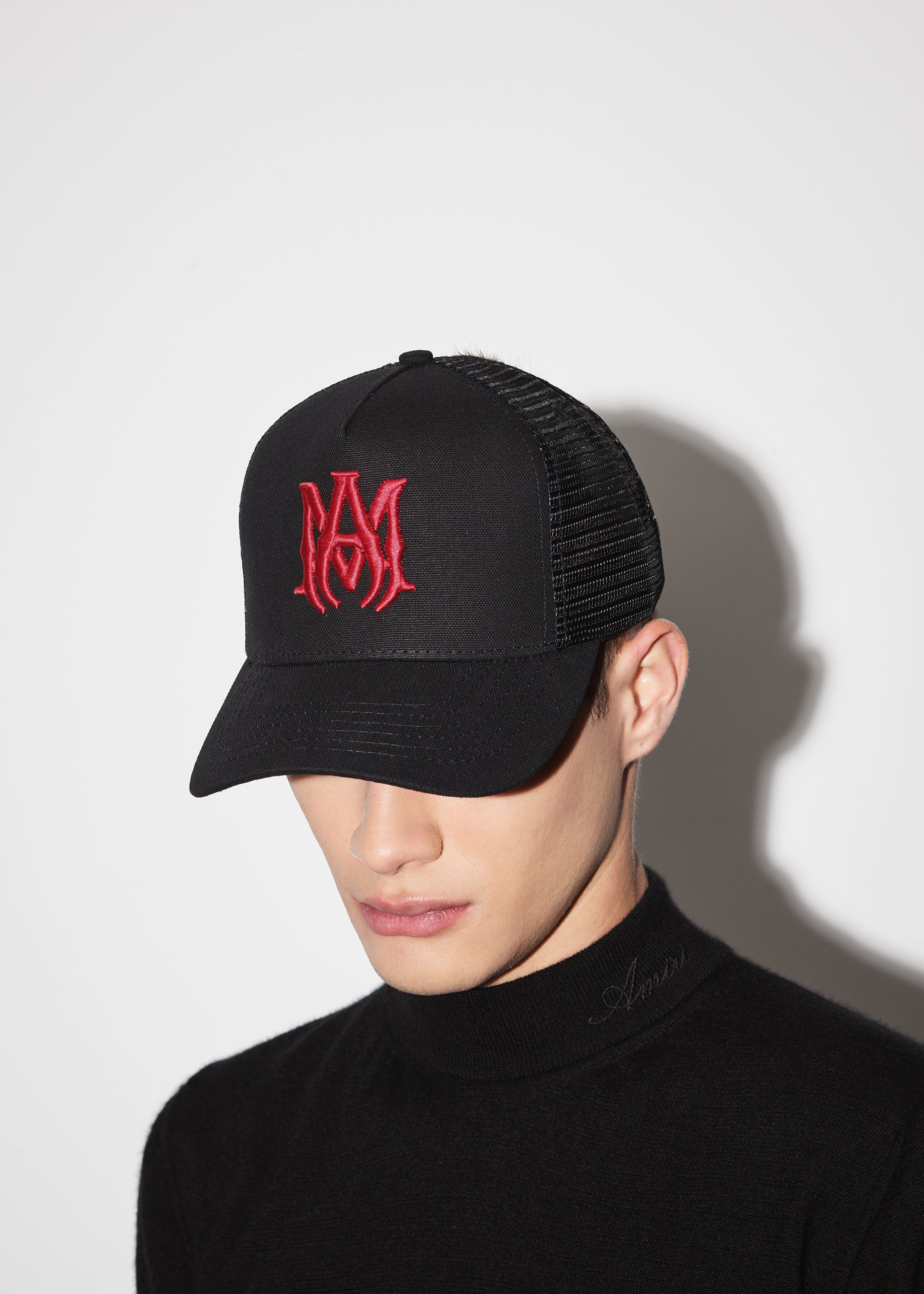MA TRUCKER HAT - BLACK / RED sold by AMIRI product image thumbnail 5