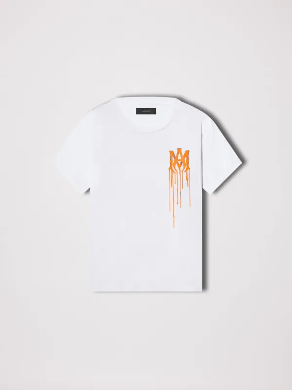 SPRAY PAINT MA TEE - WHITE / ORANGE sold by AMIRI