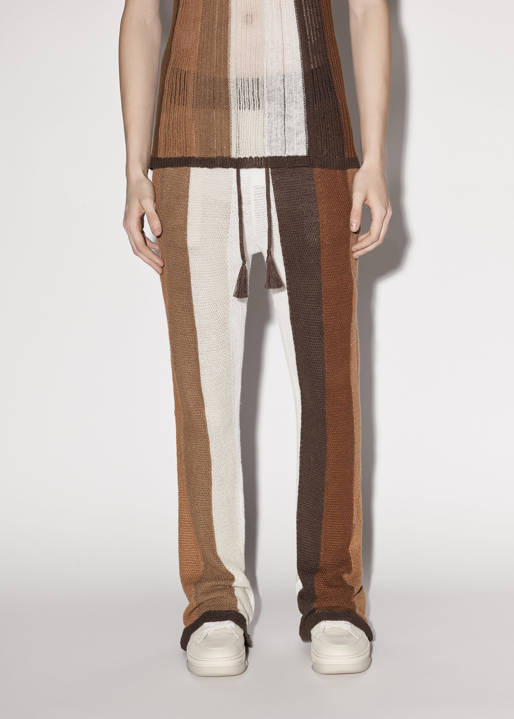 LINEN STRIPE PANT - BROWN sold by AMIRI product image thumbnail 2