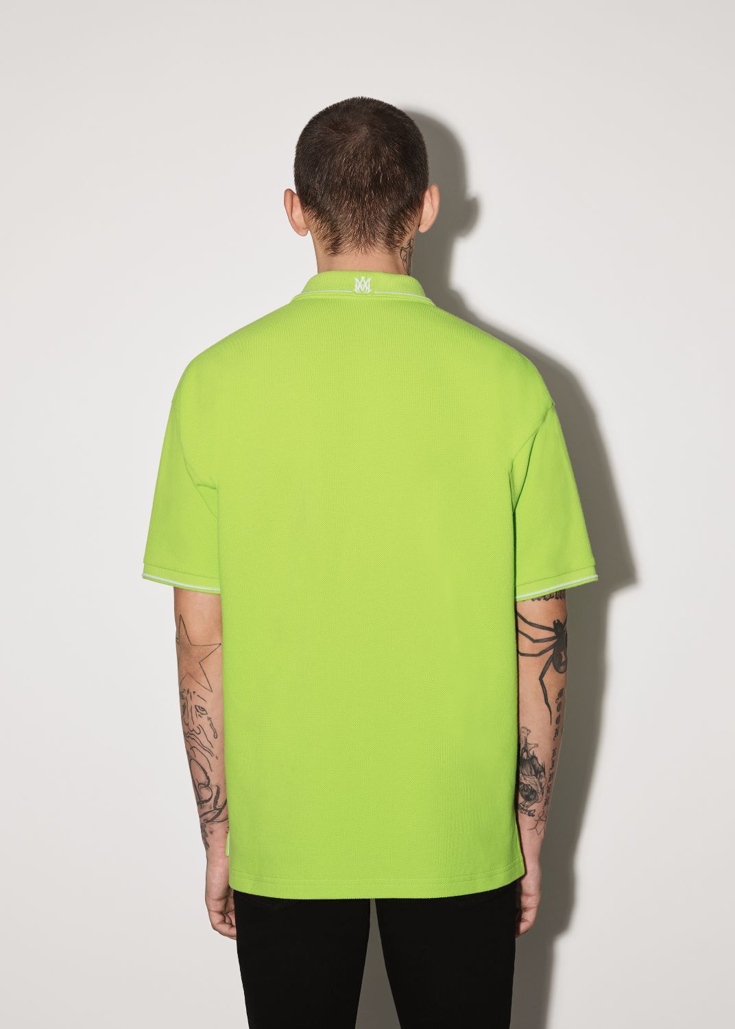 SOLID SHORT SLEEVE POLO - LIME sold by AMIRI product image thumbnail 4