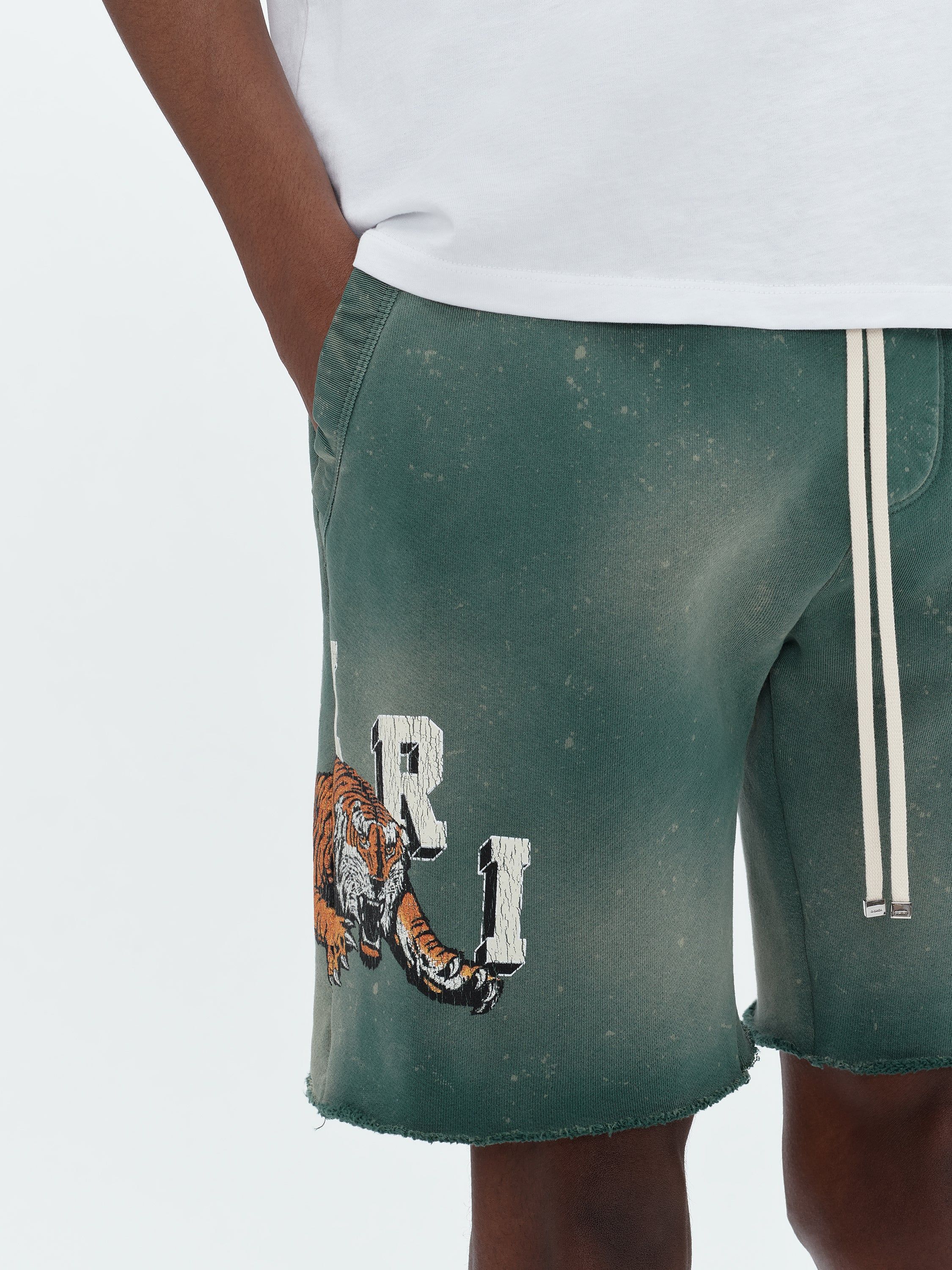 VINTAGE TIGER SWEATSHORT - GREEN sold by AMIRI product image thumbnail 6