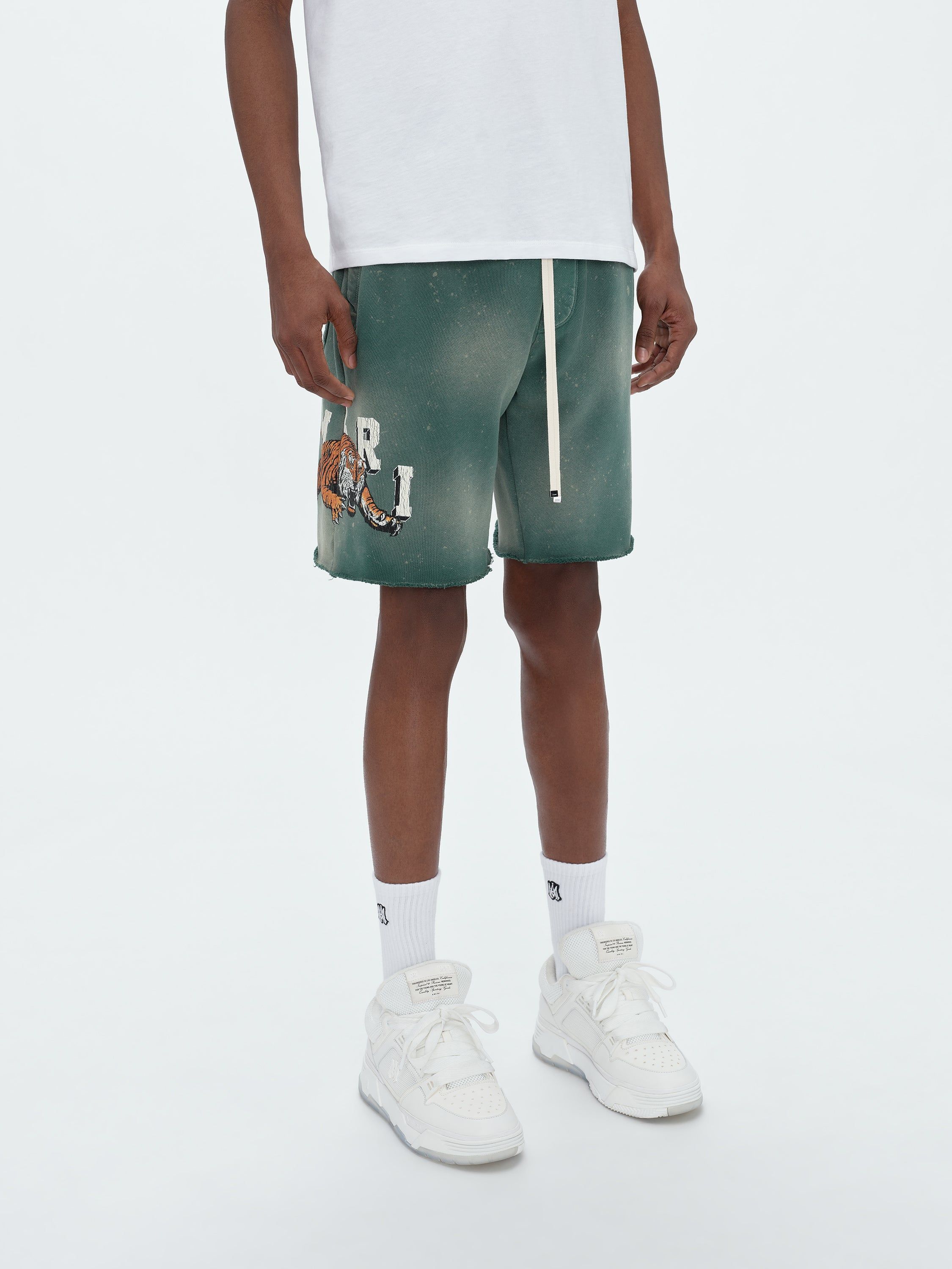 VINTAGE TIGER SWEATSHORT - GREEN sold by AMIRI product image thumbnail 4