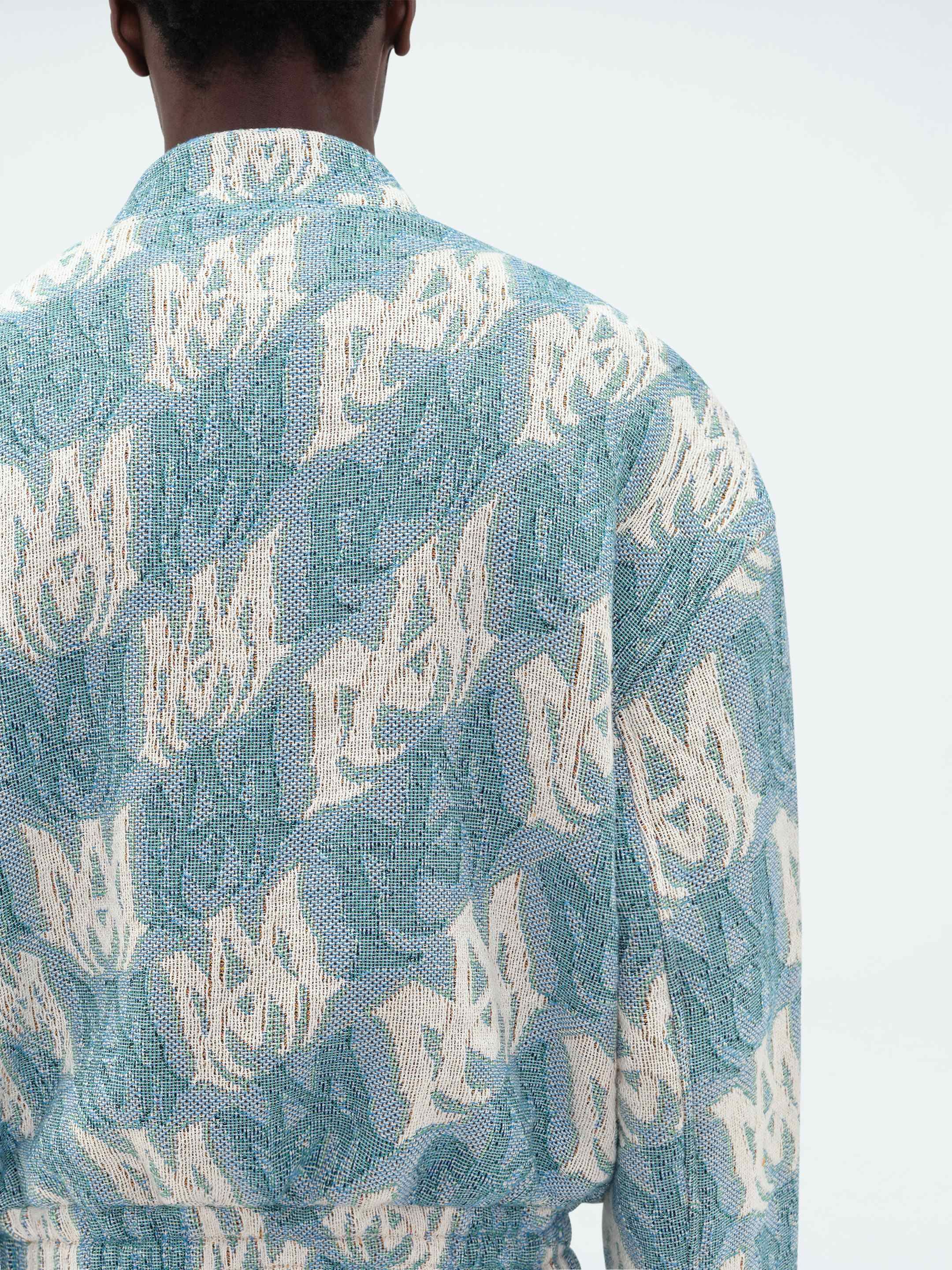 M.A. TAPESTRY CROPPED BOMBER - AQUA sold by AMIRI product image thumbnail 6