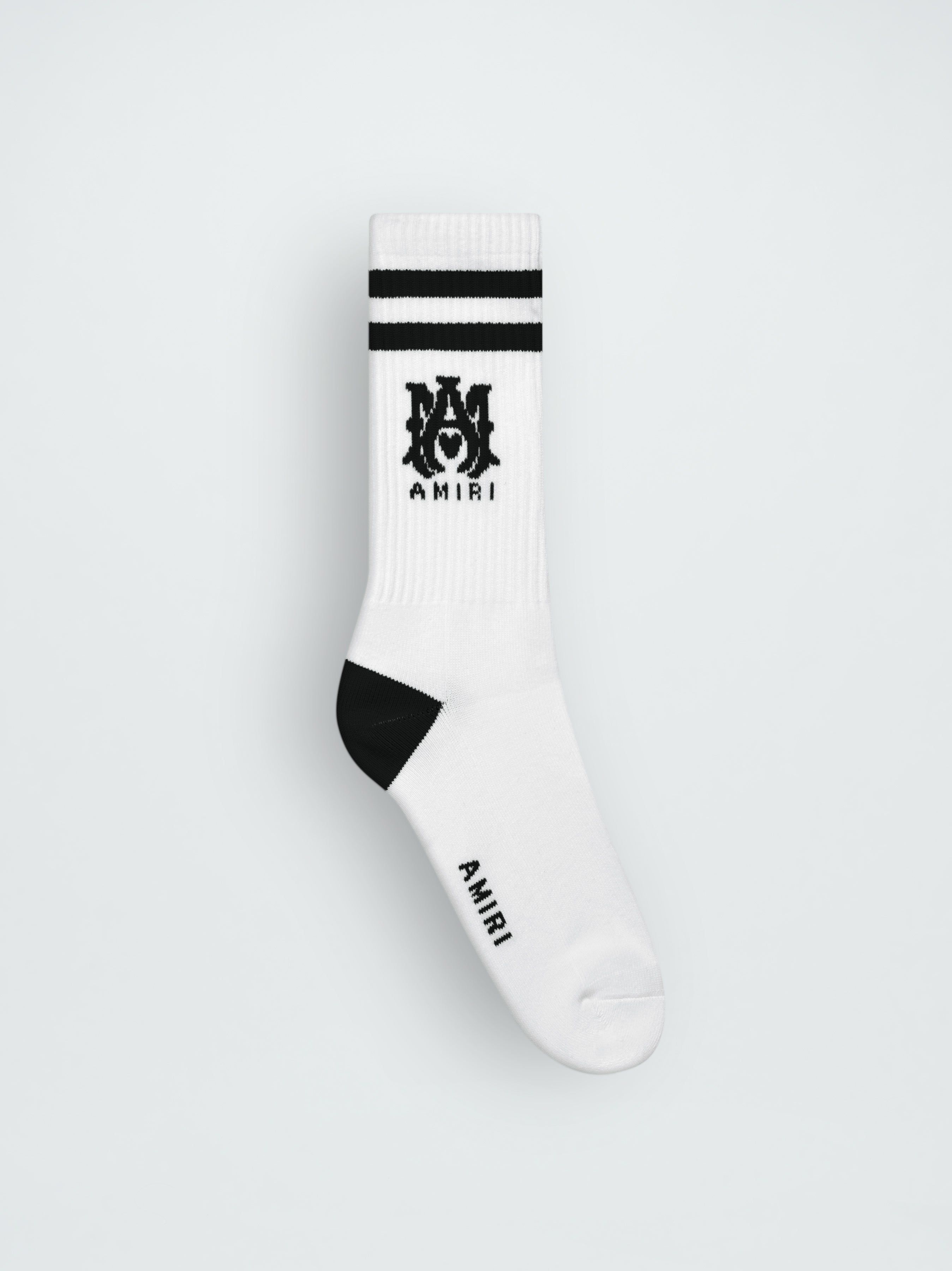 WOMEN - MA TUBE SOCK - WHITE / BLACK sold by AMIRI