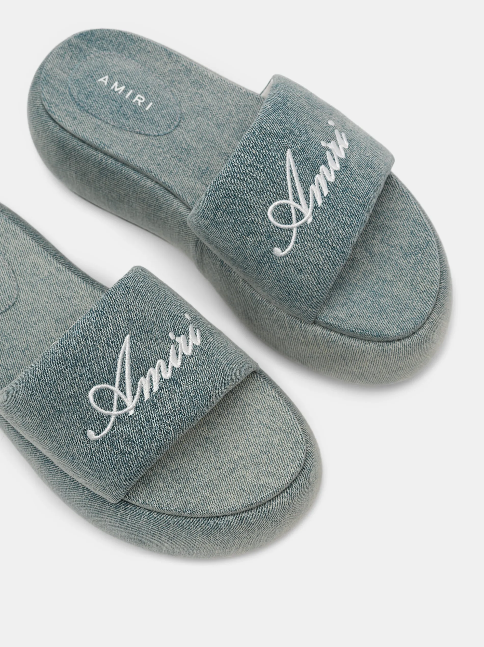 WOMEN - WOMEN'S AMIRI PLATFORM DENIM SANDAL - Washed Indigo sold by AMIRI product image thumbnail 5