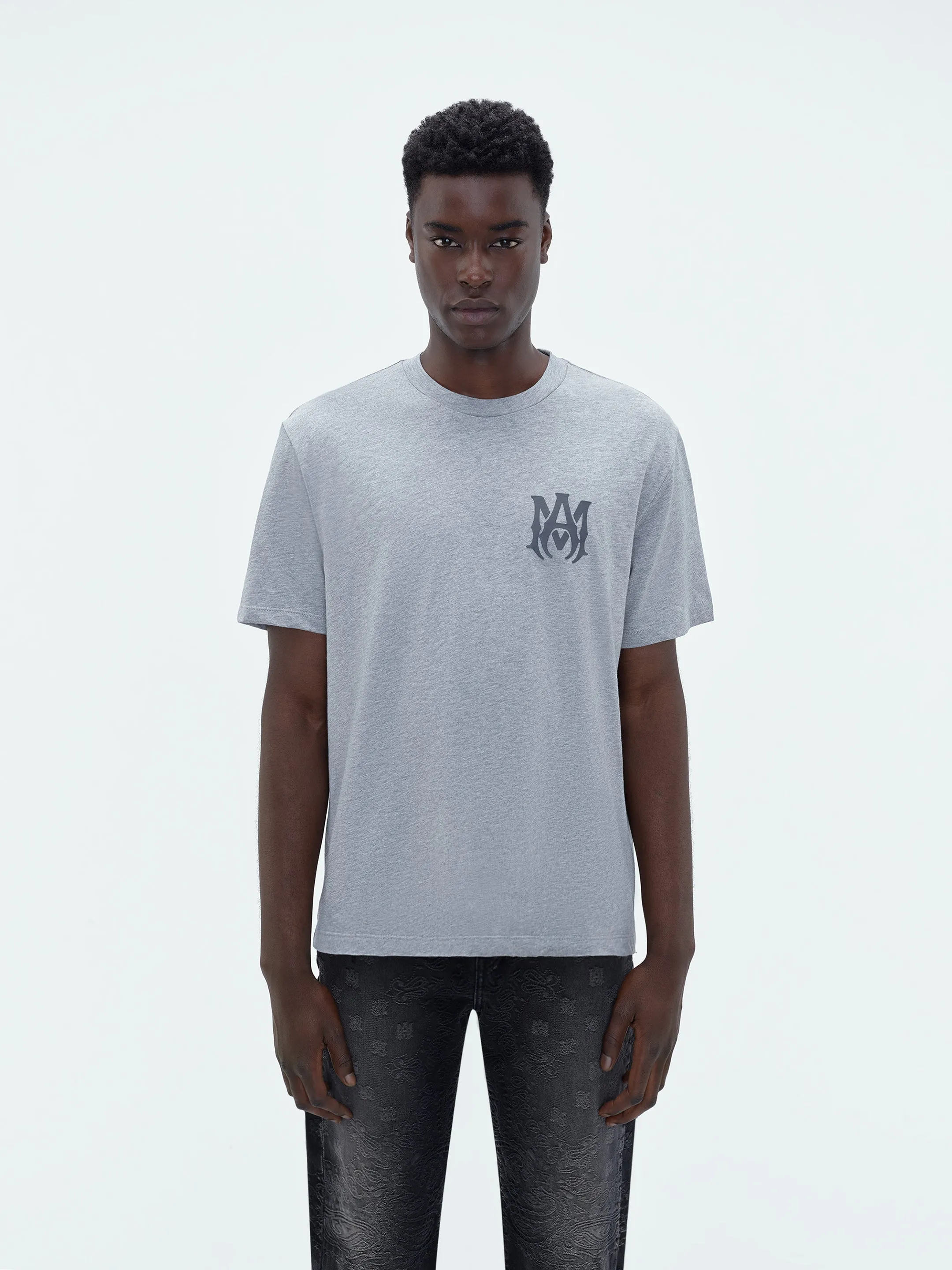 MA LOGO TEE - Heather Grey sold by AMIRI product image thumbnail 3