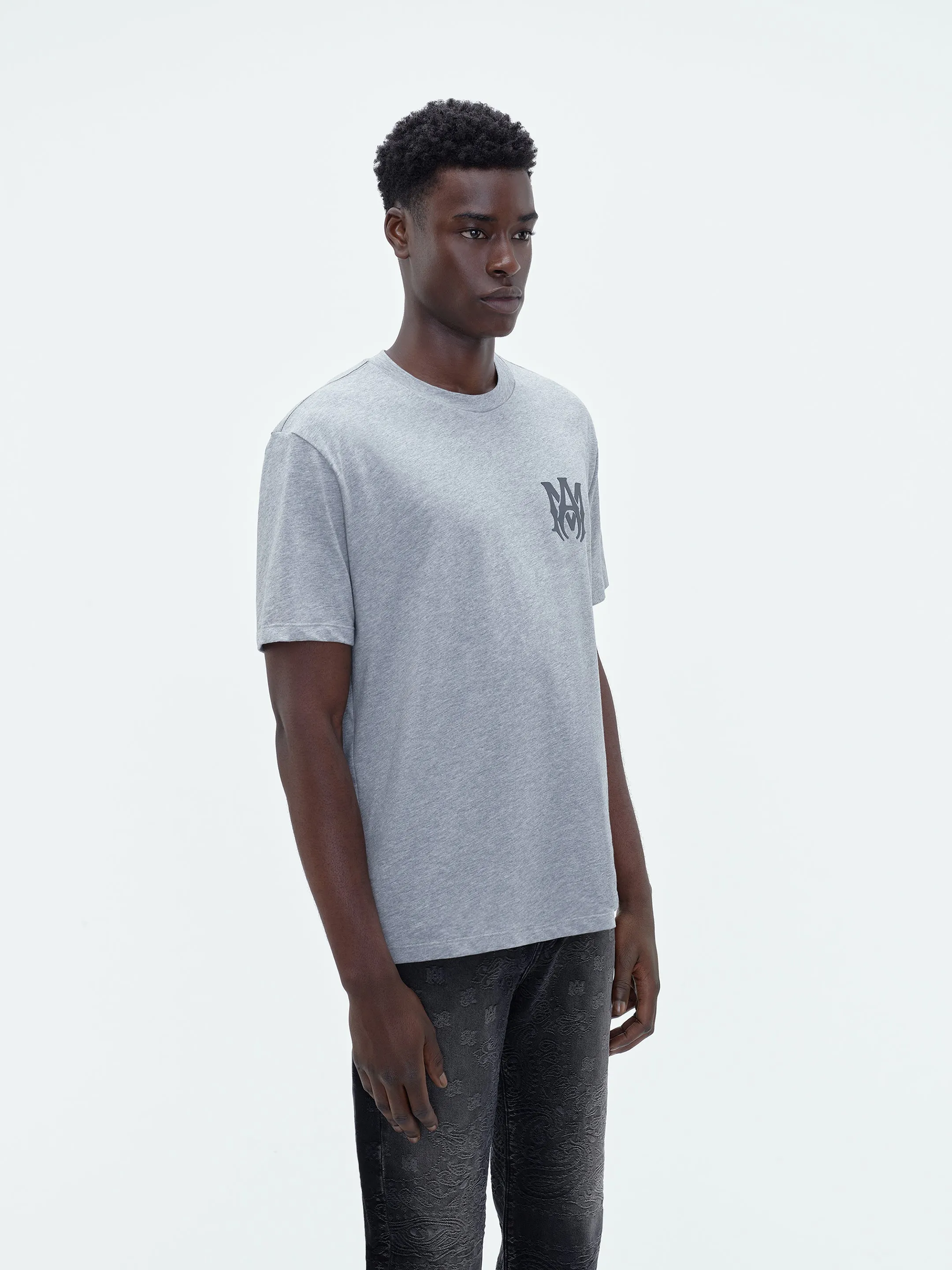 MA LOGO TEE - Heather Grey sold by AMIRI product image thumbnail 4