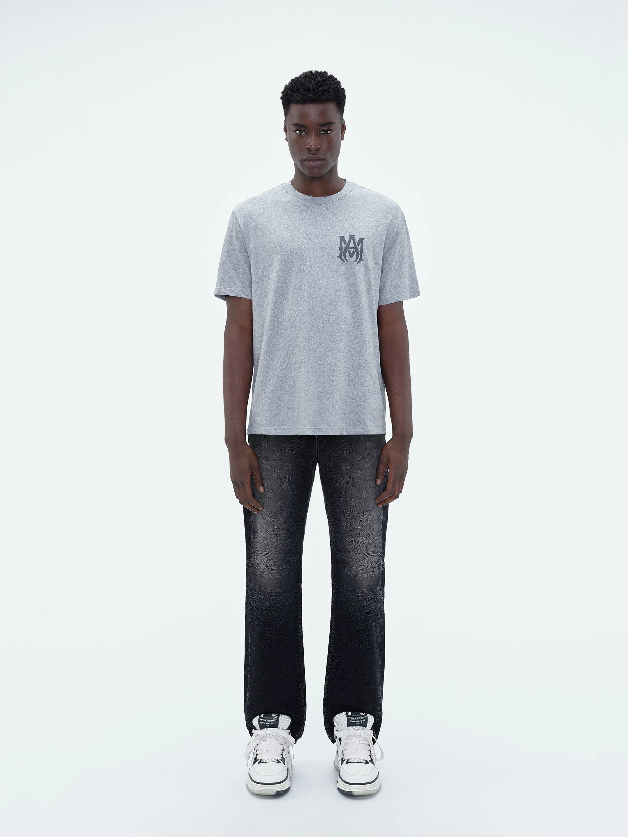 MA LOGO TEE - Heather Grey sold by AMIRI product image thumbnail 2