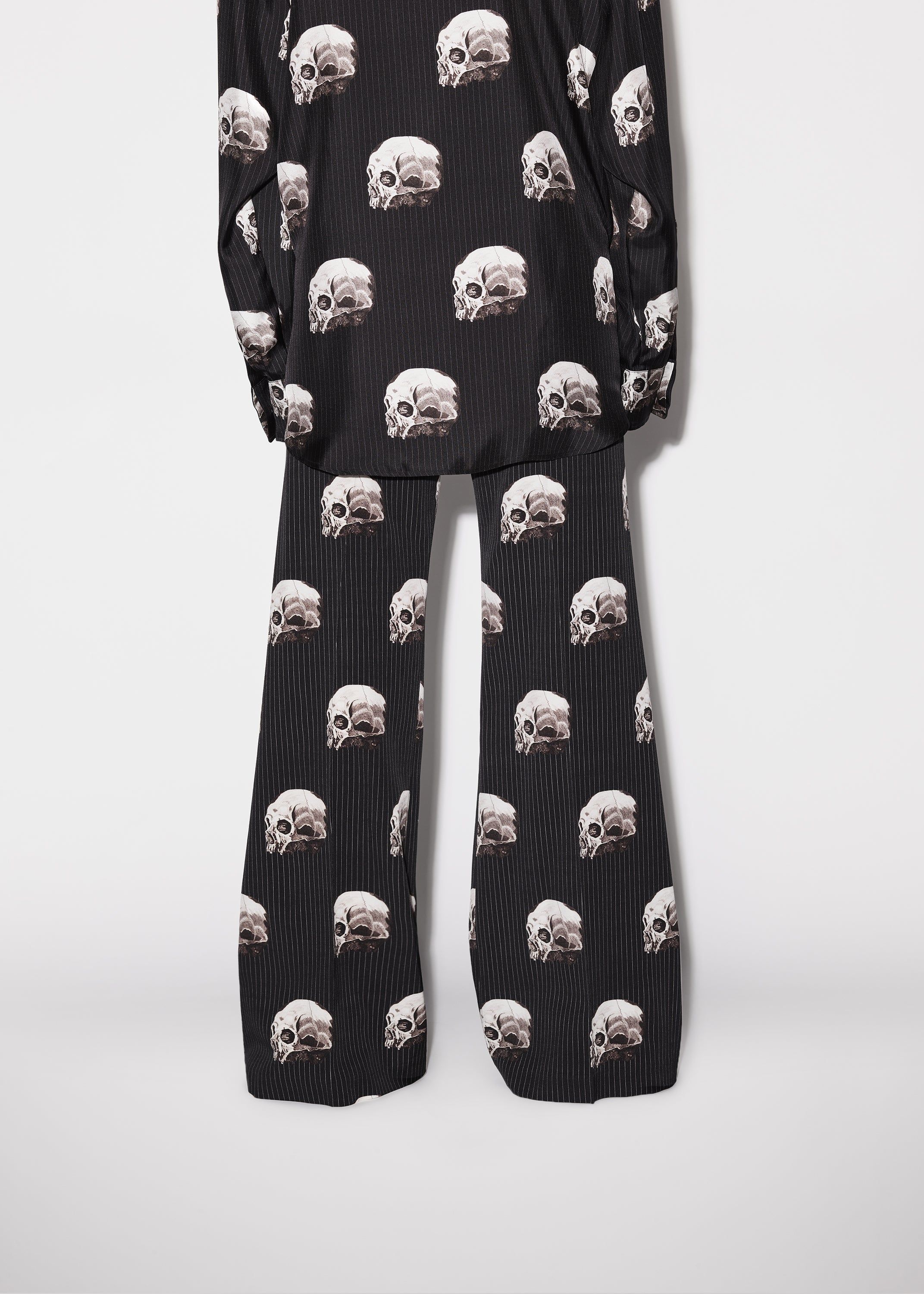 WOMEN - SKULL STRIPE FLARE PANTS - BLACK sold by AMIRI product image thumbnail 5