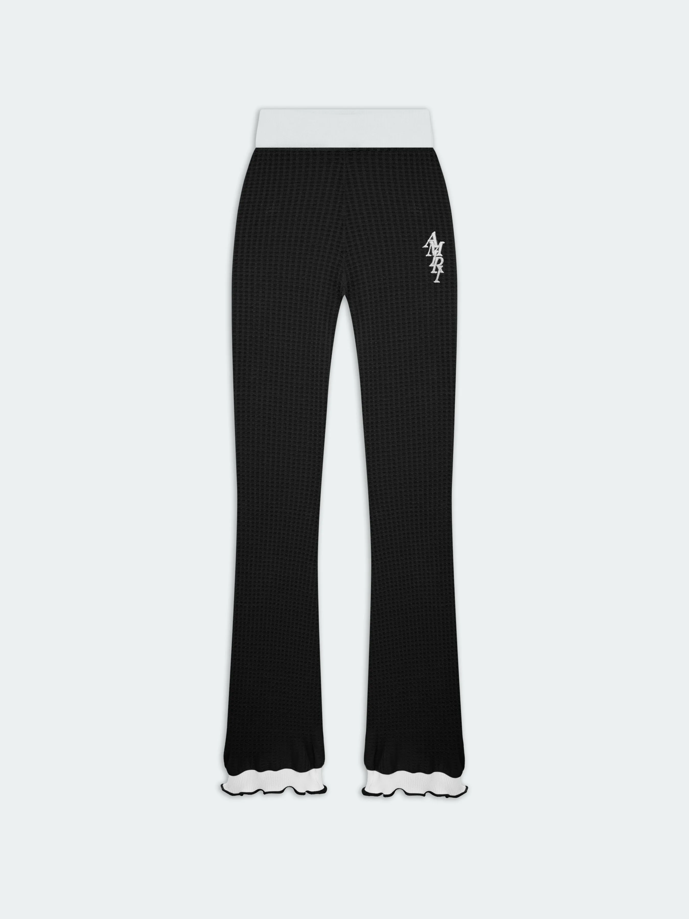 WOMEN - FLARE KNIT PANT - Black sold by AMIRI