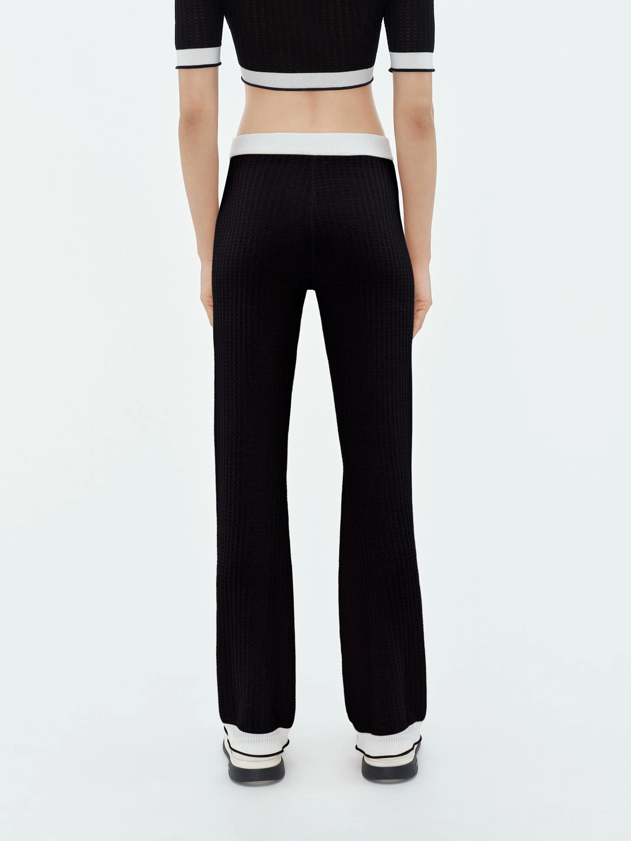 WOMEN - FLARE KNIT PANT - Black sold by AMIRI product image thumbnail 5