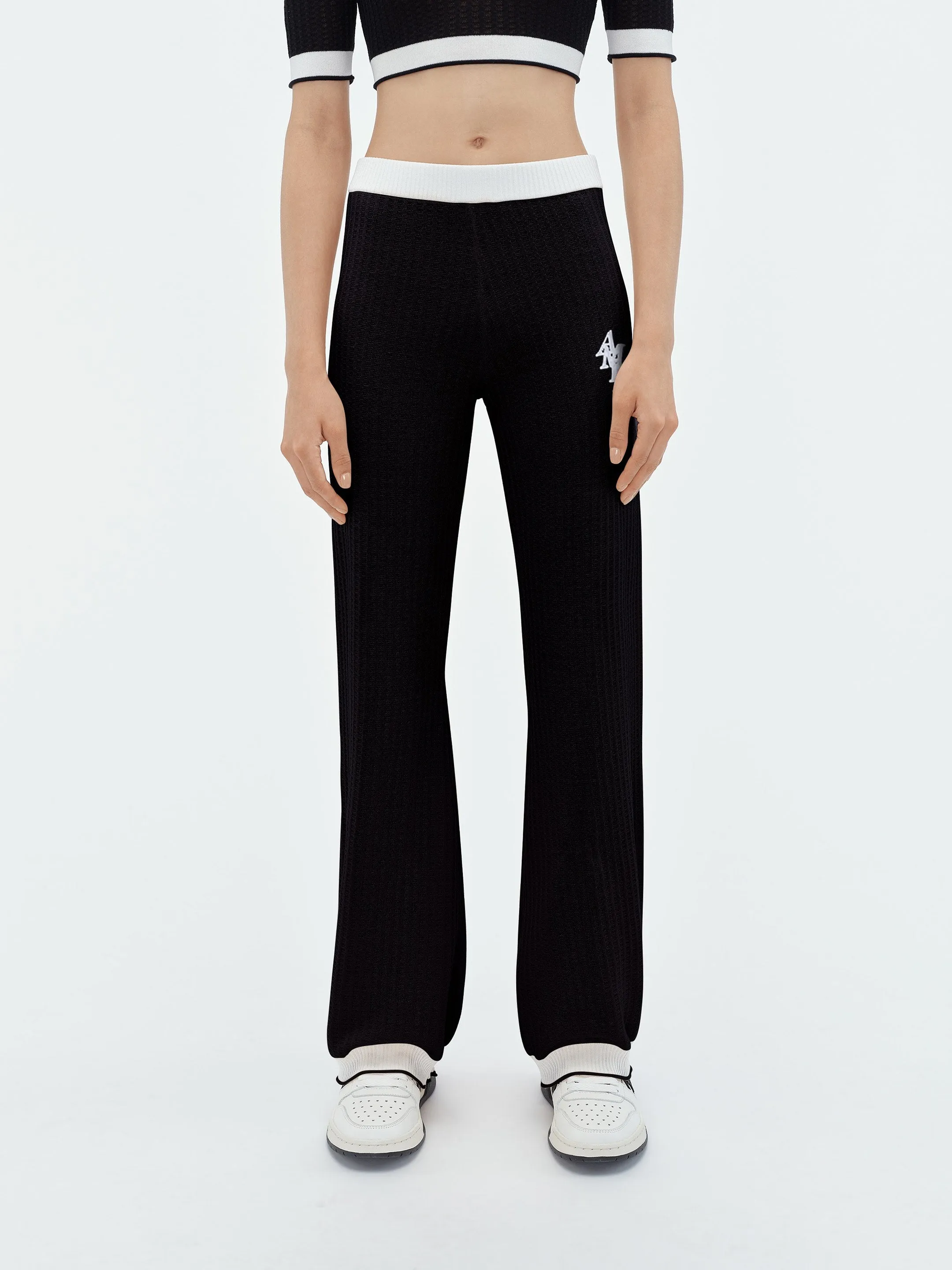WOMEN - FLARE KNIT PANT - Black sold by AMIRI product image thumbnail 3