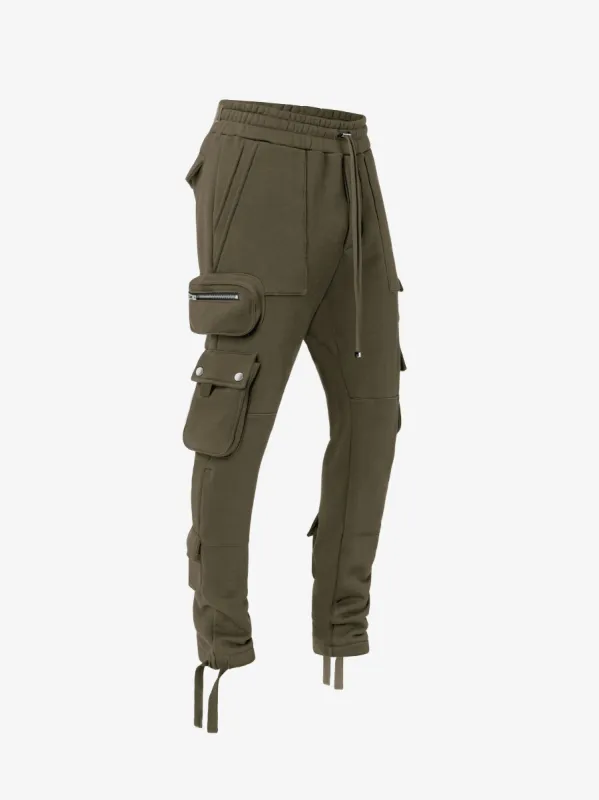 TACTICAL CARGO SWEATPANT - MILITARY GREEN sold by AMIRI