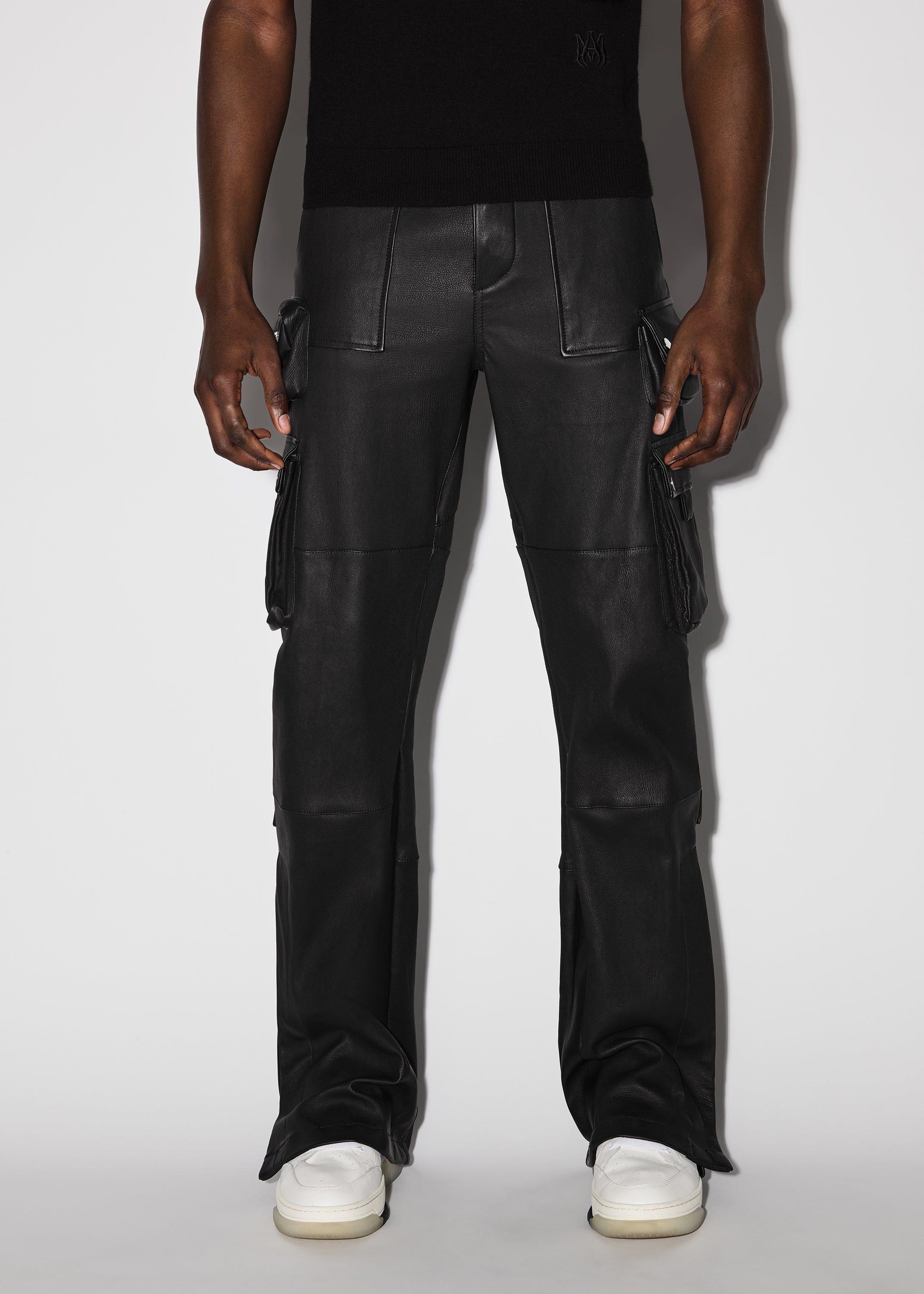 LEATHER FLAIR CARGO - BLACK sold by AMIRI product image thumbnail 3
