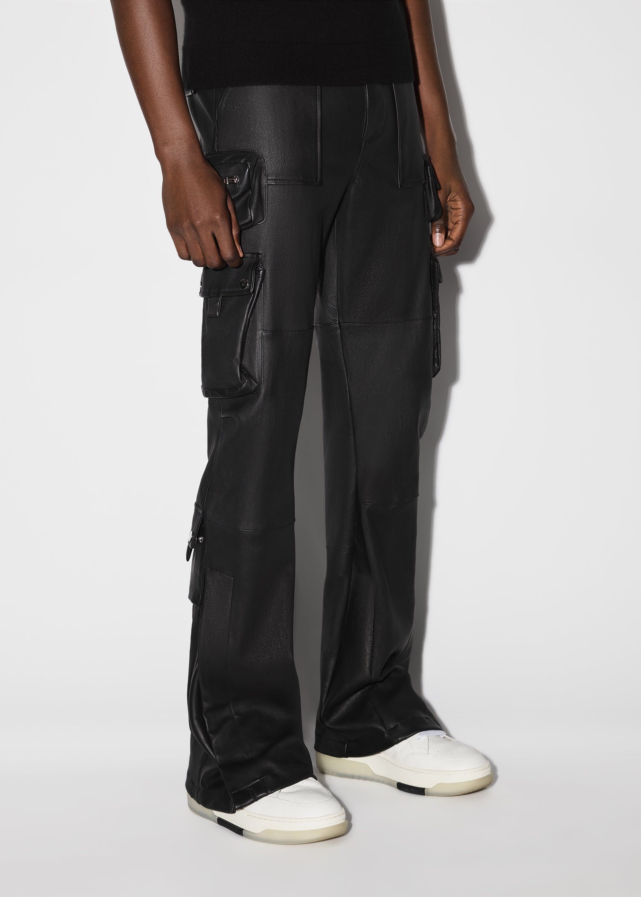LEATHER FLAIR CARGO - BLACK sold by AMIRI product image thumbnail 5