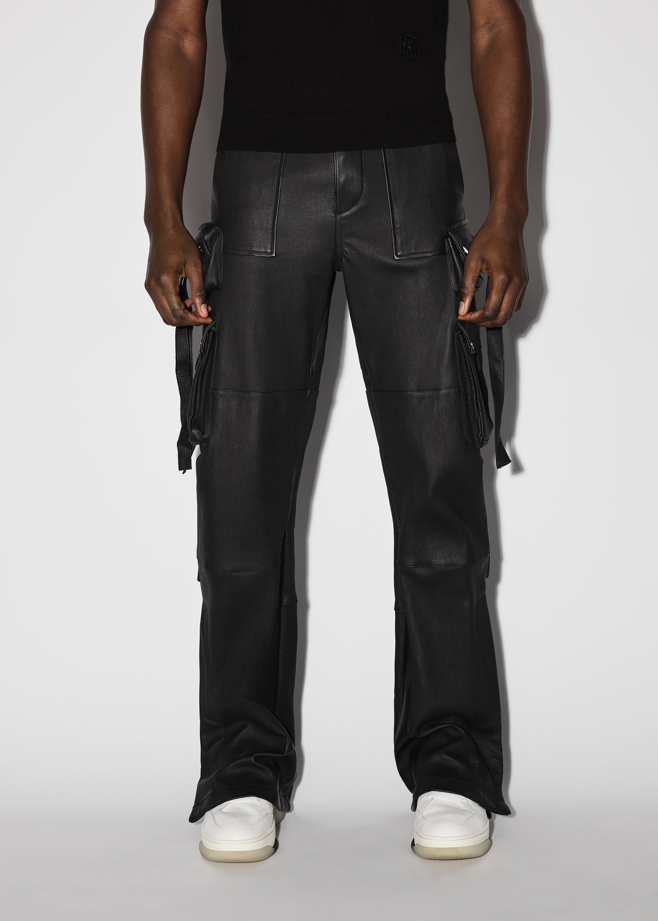 LEATHER FLAIR CARGO - BLACK sold by AMIRI product image thumbnail 2