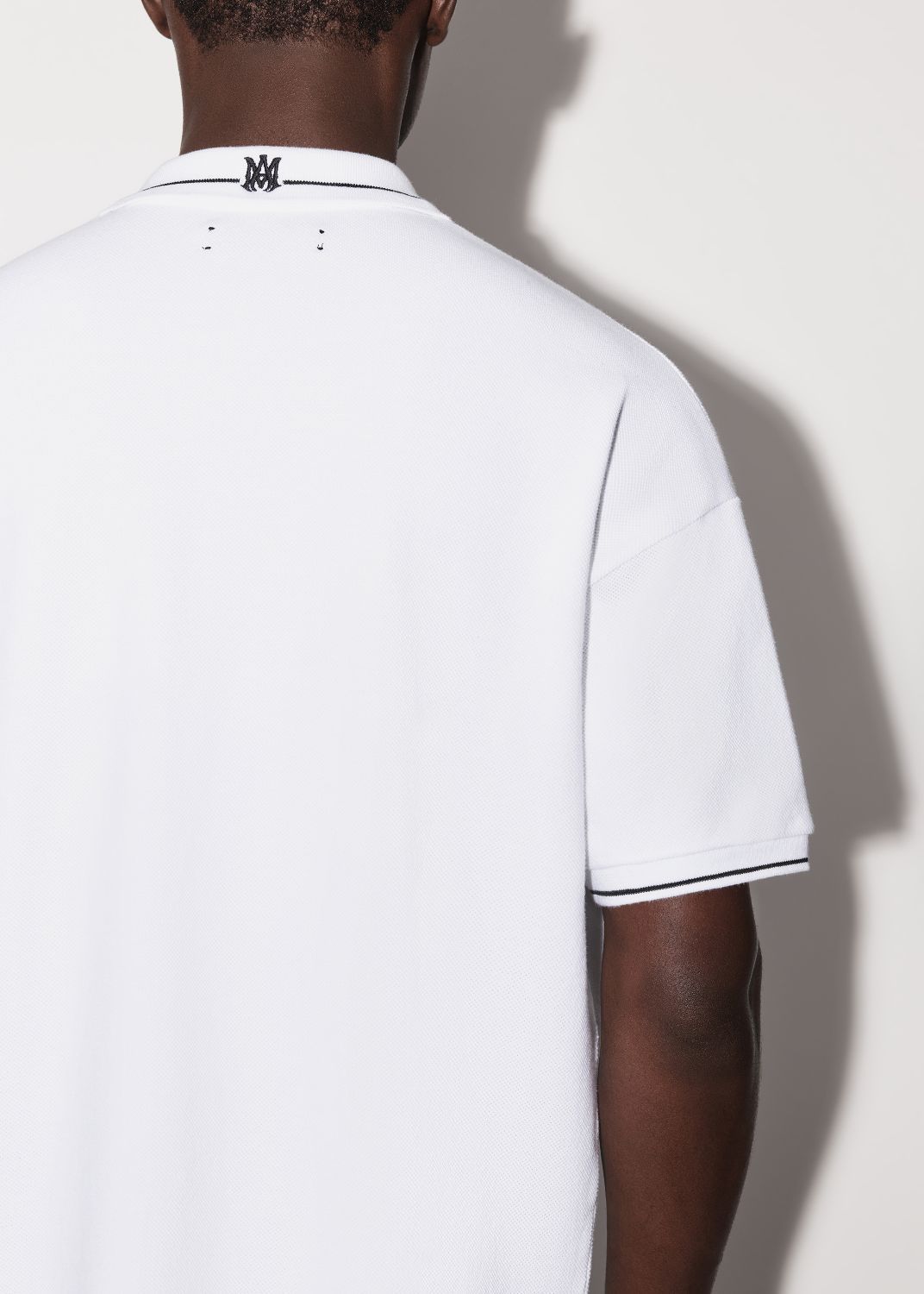 SOLID SHORT SLEEVE POLO - WHITE sold by AMIRI product image thumbnail 6