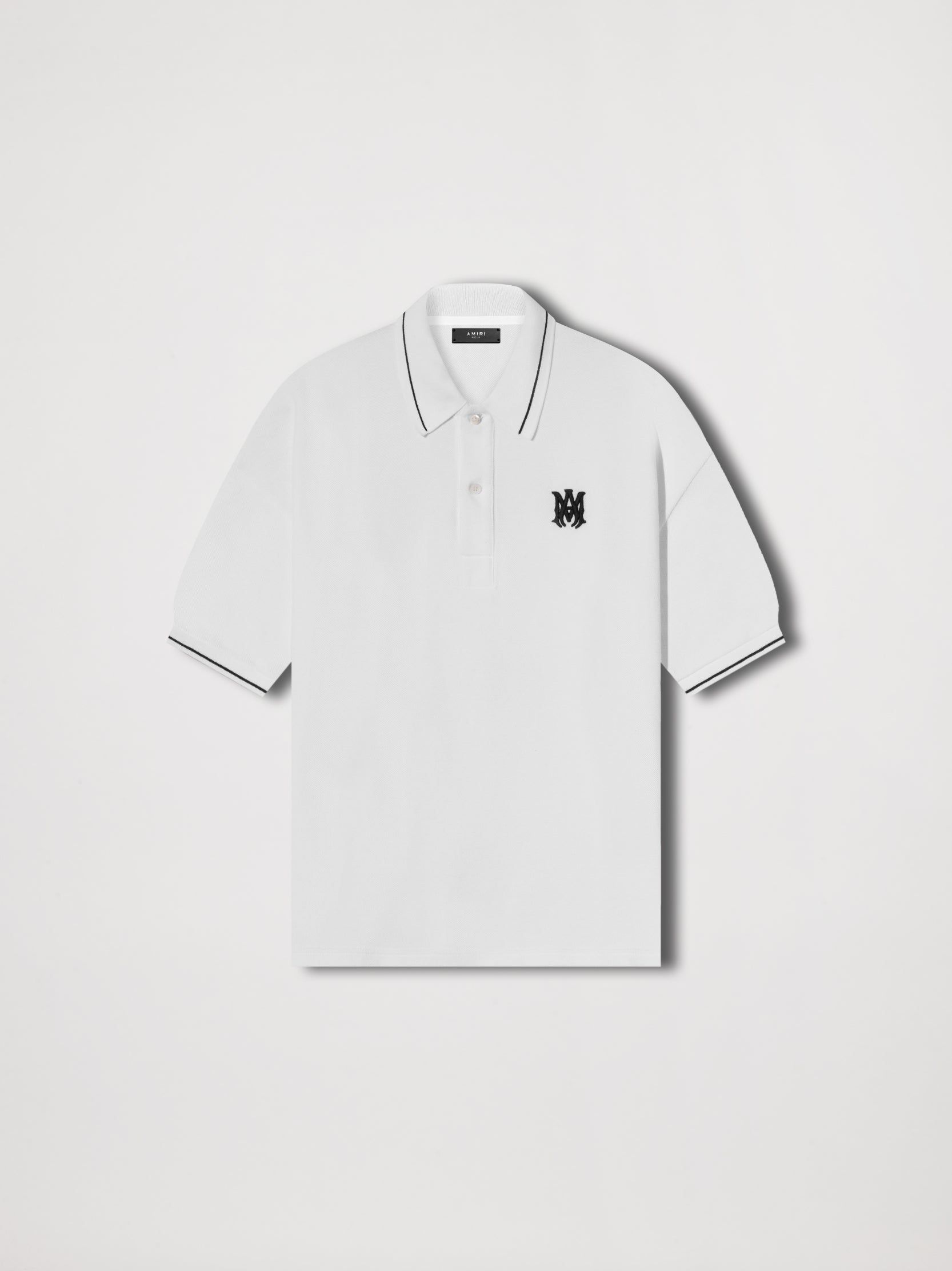 SOLID SHORT SLEEVE POLO - WHITE sold by AMIRI