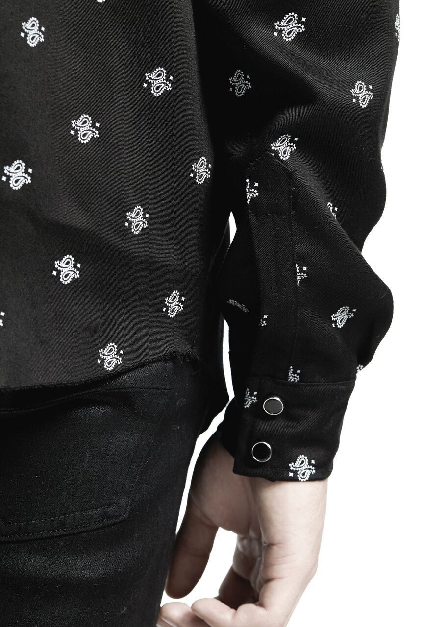 WESTERN PAISLEY SHIRT BLACK sold by AMIRI product image thumbnail 5
