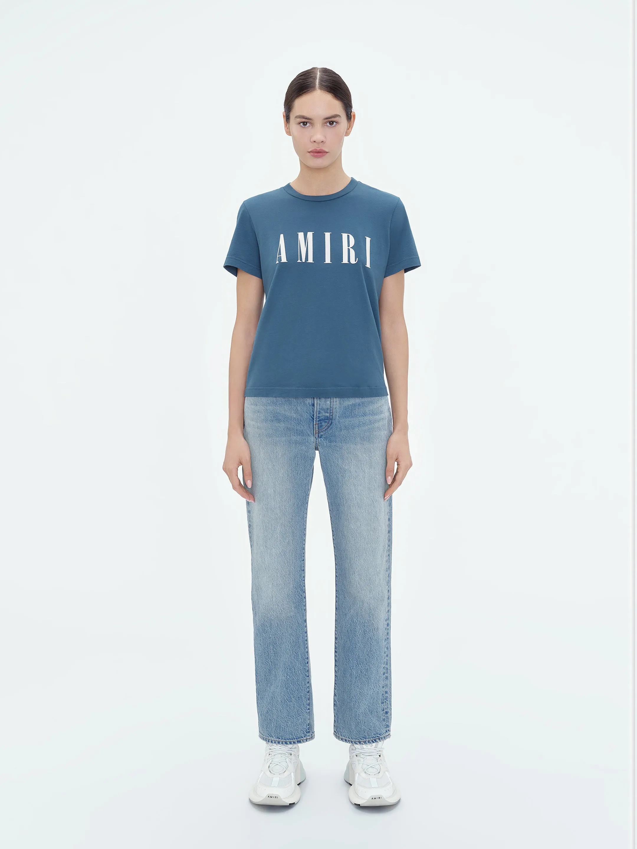 WOMEN - CORE LOGO SLIM FIT TEE - Blue sold by AMIRI product image thumbnail 2