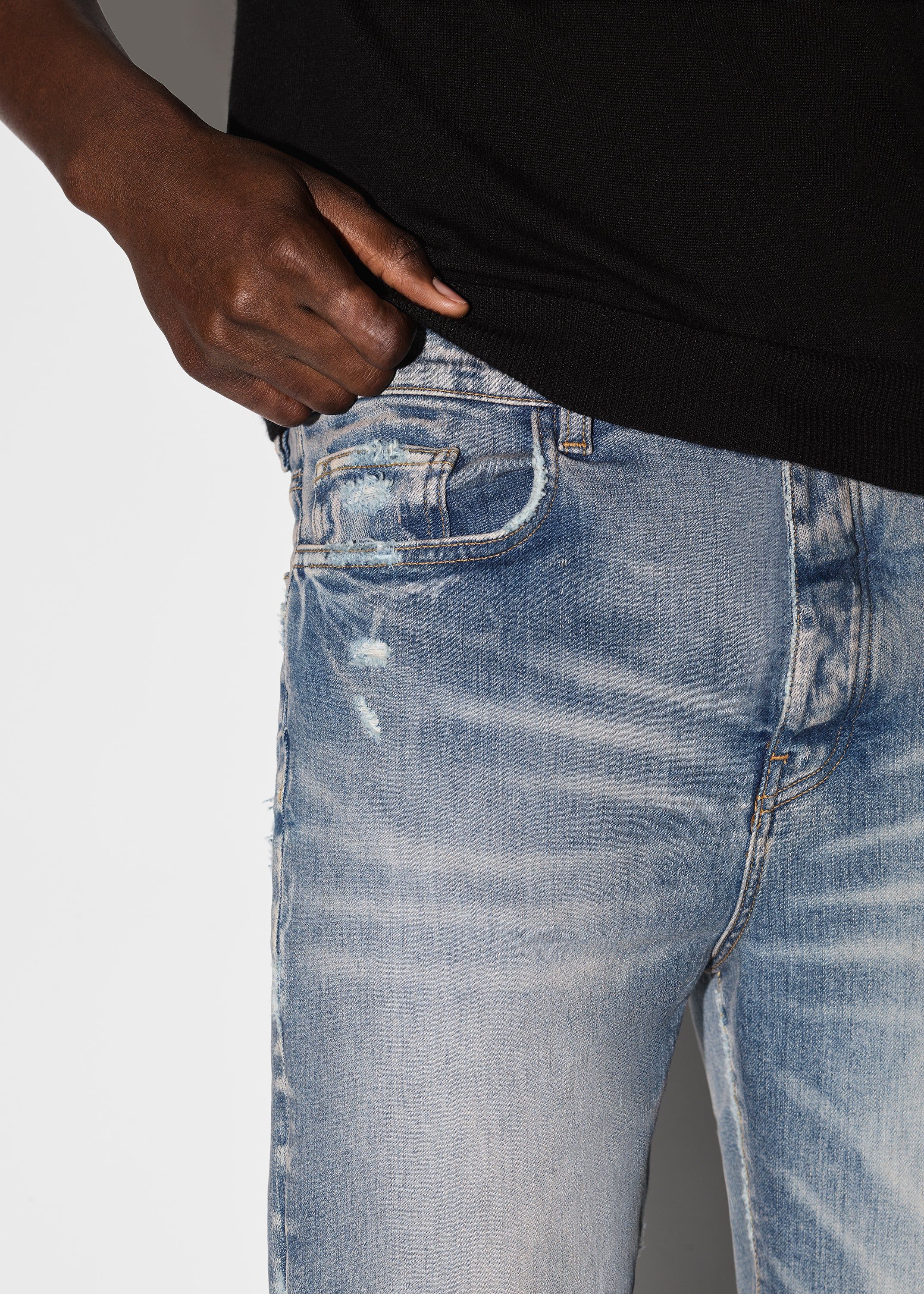 STACKED FLARE JEAN - CLAY INDIGO sold by AMIRI product image thumbnail 5