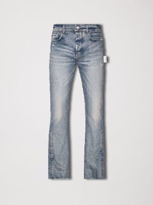 パンツ 31 AMIRI CRYSTAL STACK FLARE CLAYINDIGO Buy Amiri Crystal Stack Flare Jean 'Clay Indigo