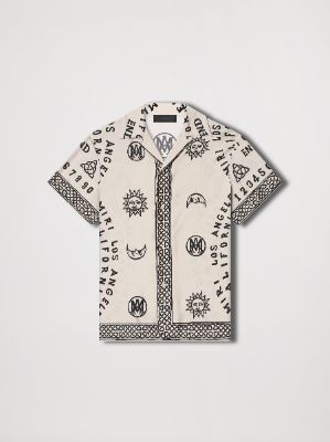 OUIJA BOARD BOWLING SHIRT - ALABASTER sold by AMIRI