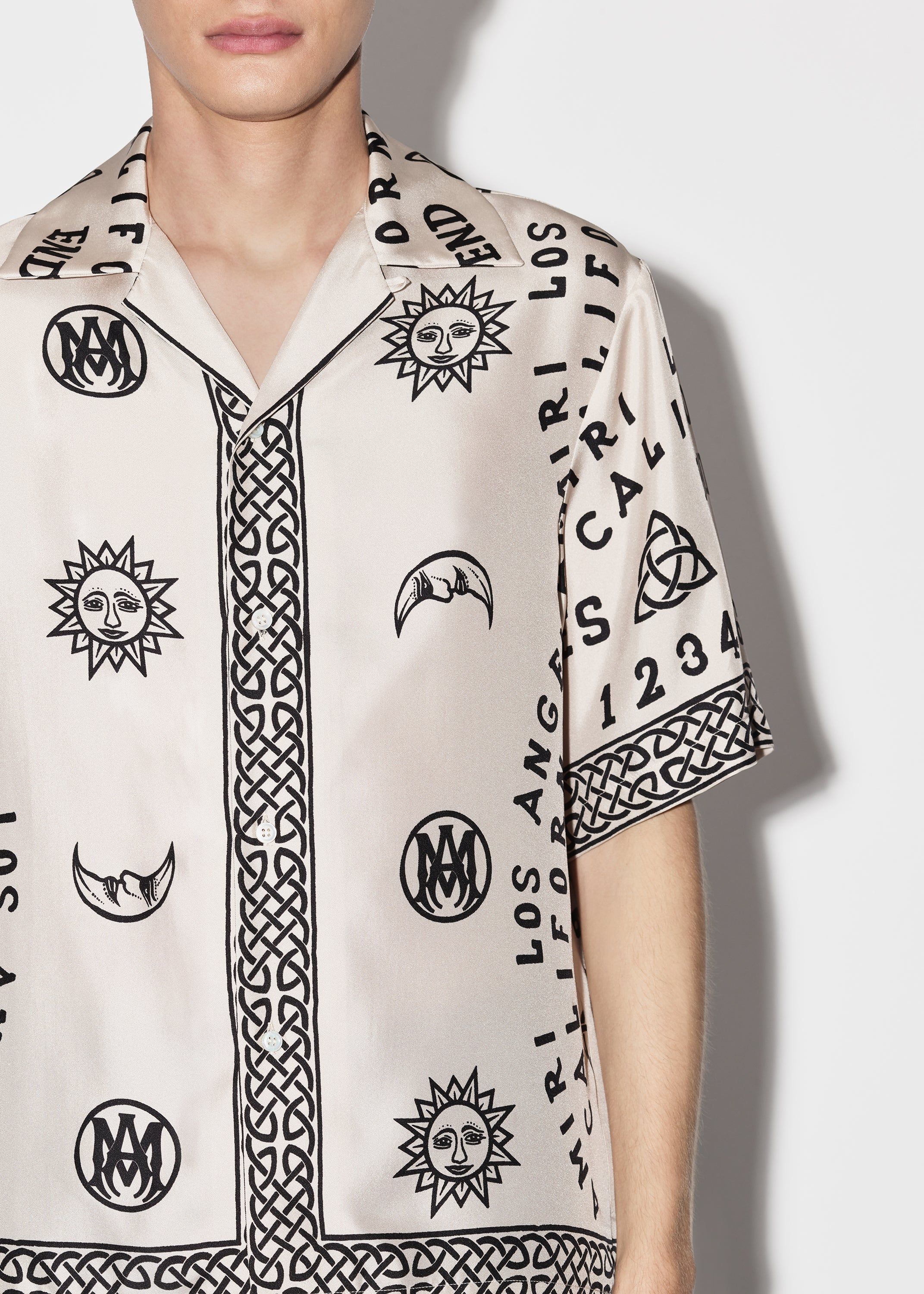 OUIJA BOARD BOWLING SHIRT - ALABASTER sold by AMIRI product image thumbnail 5