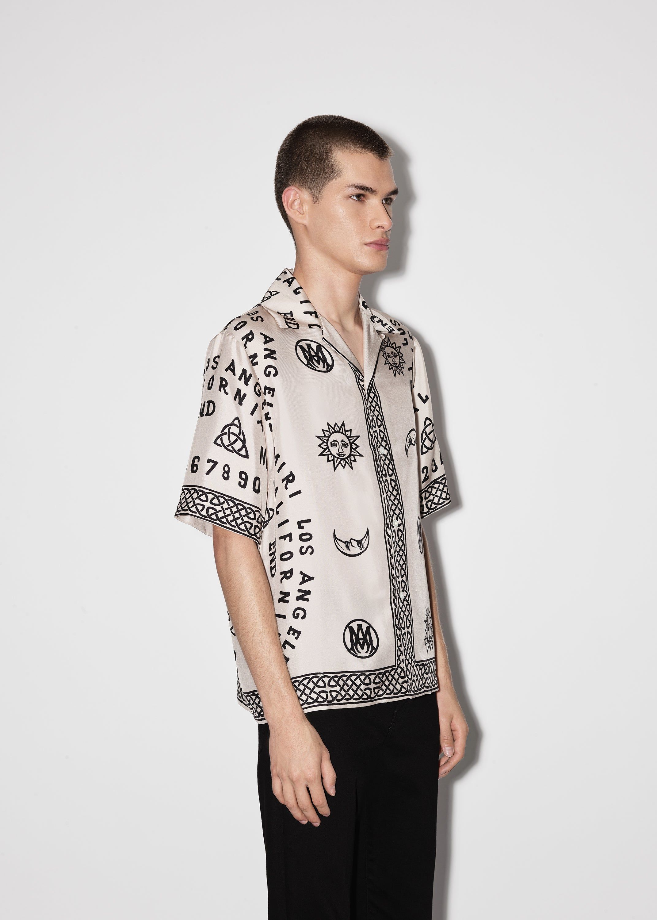 OUIJA BOARD BOWLING SHIRT - ALABASTER sold by AMIRI product image thumbnail 3