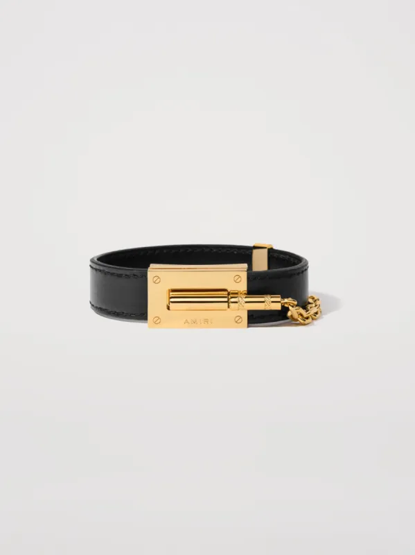CALF JAX BRACELET - BLACK made by AMIRI