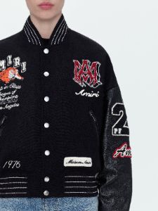 WOMEN - TIGER VARSITY JACKET - BLACK sold by AMIRI