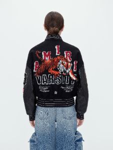 WOMEN - TIGER VARSITY JACKET - BLACK sold by AMIRI