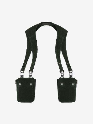 SUEDE HARNESS BAG - MILITARY GREEN sold by AMIRI