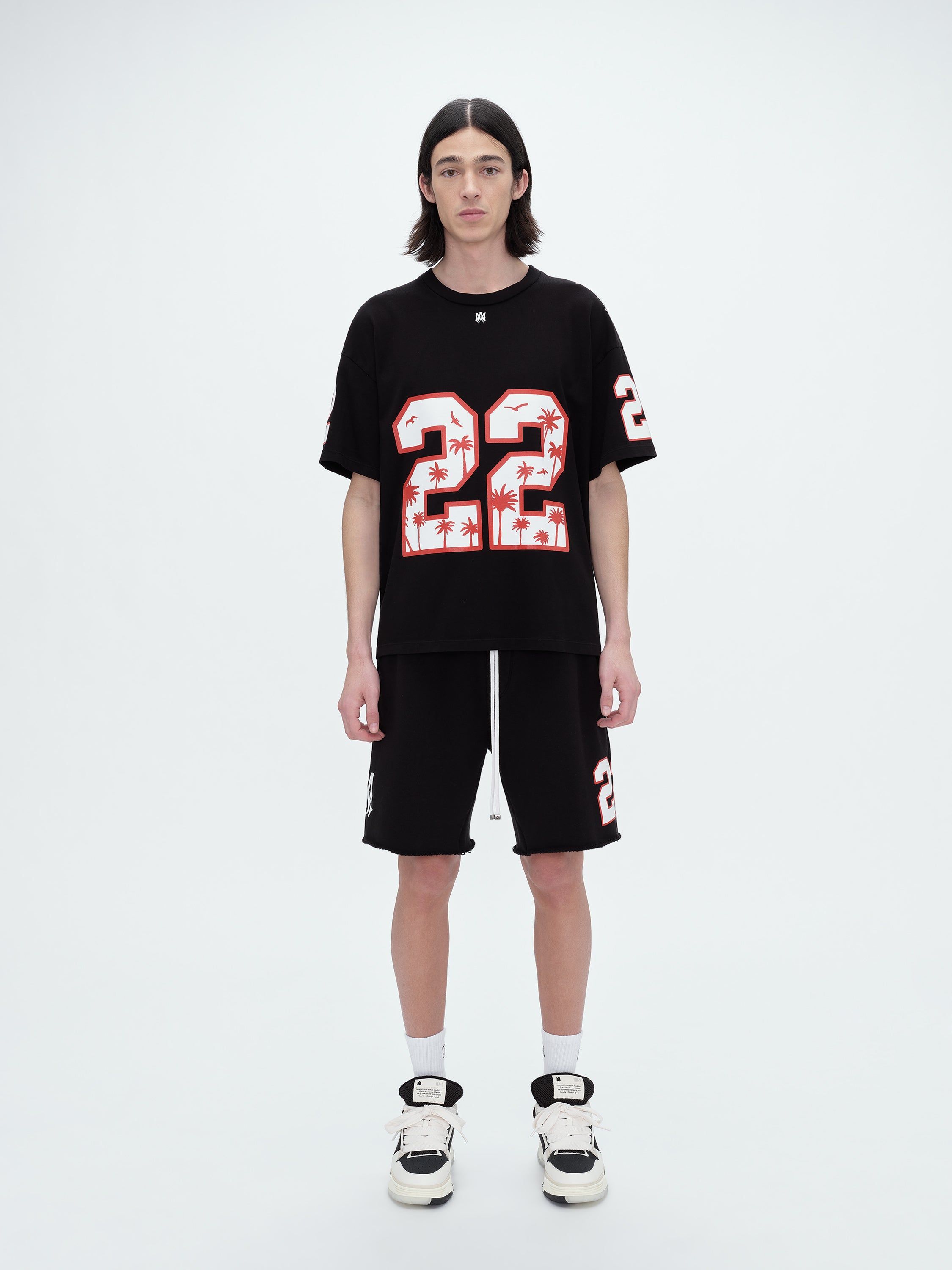 OVERSIZED 22 FOOTBALL SHORT - BLACK sold by AMIRI product image thumbnail 2