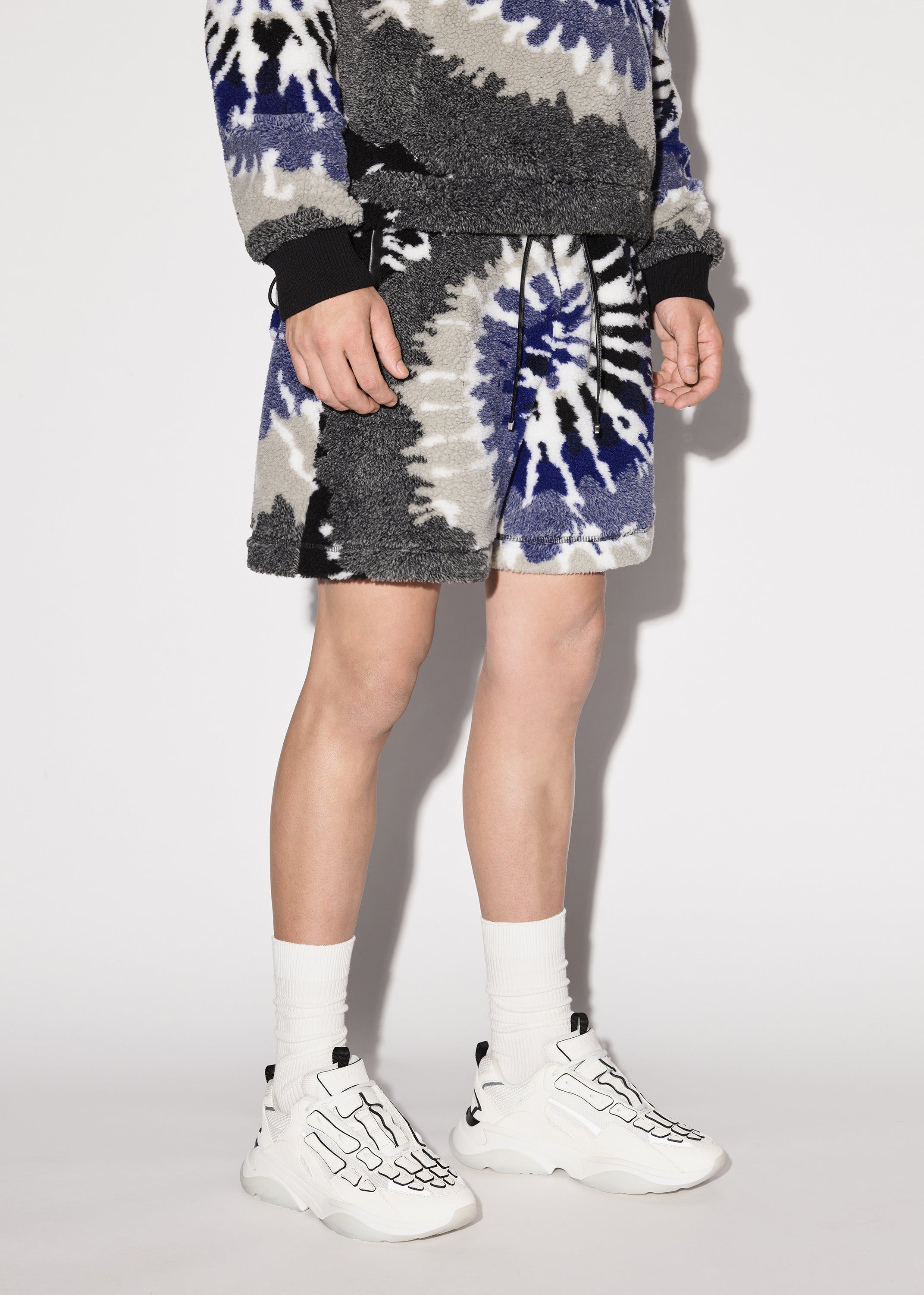 TIE DYE POLAR FLEECE SHORTS - BLUE / BLACK sold by AMIRI product image thumbnail 3