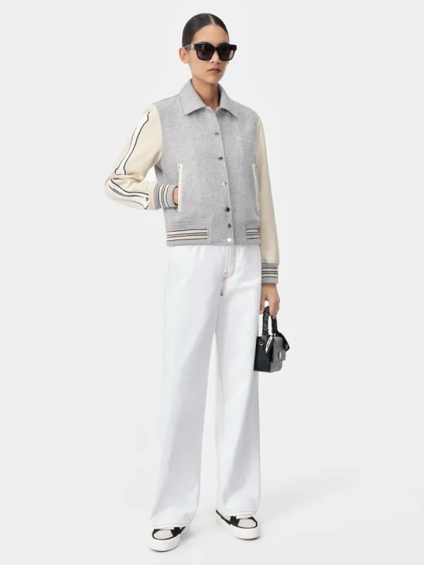 WOMEN - WOMEN'S WIDE STRAIGHT JEAN - White sold by AMIRI