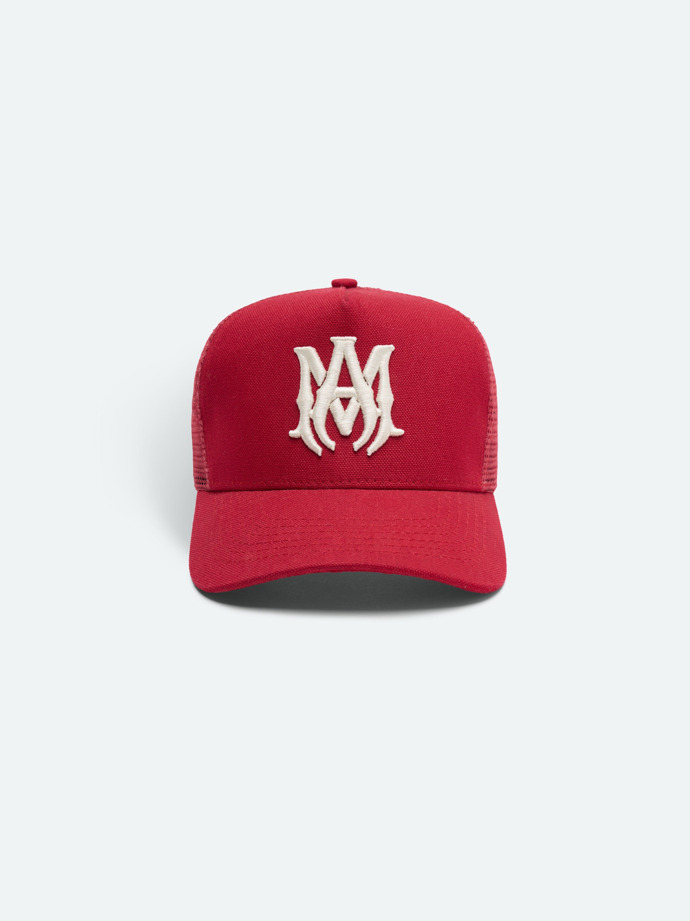 MA LOGO TRUCKER HAT - RED sold by AMIRI