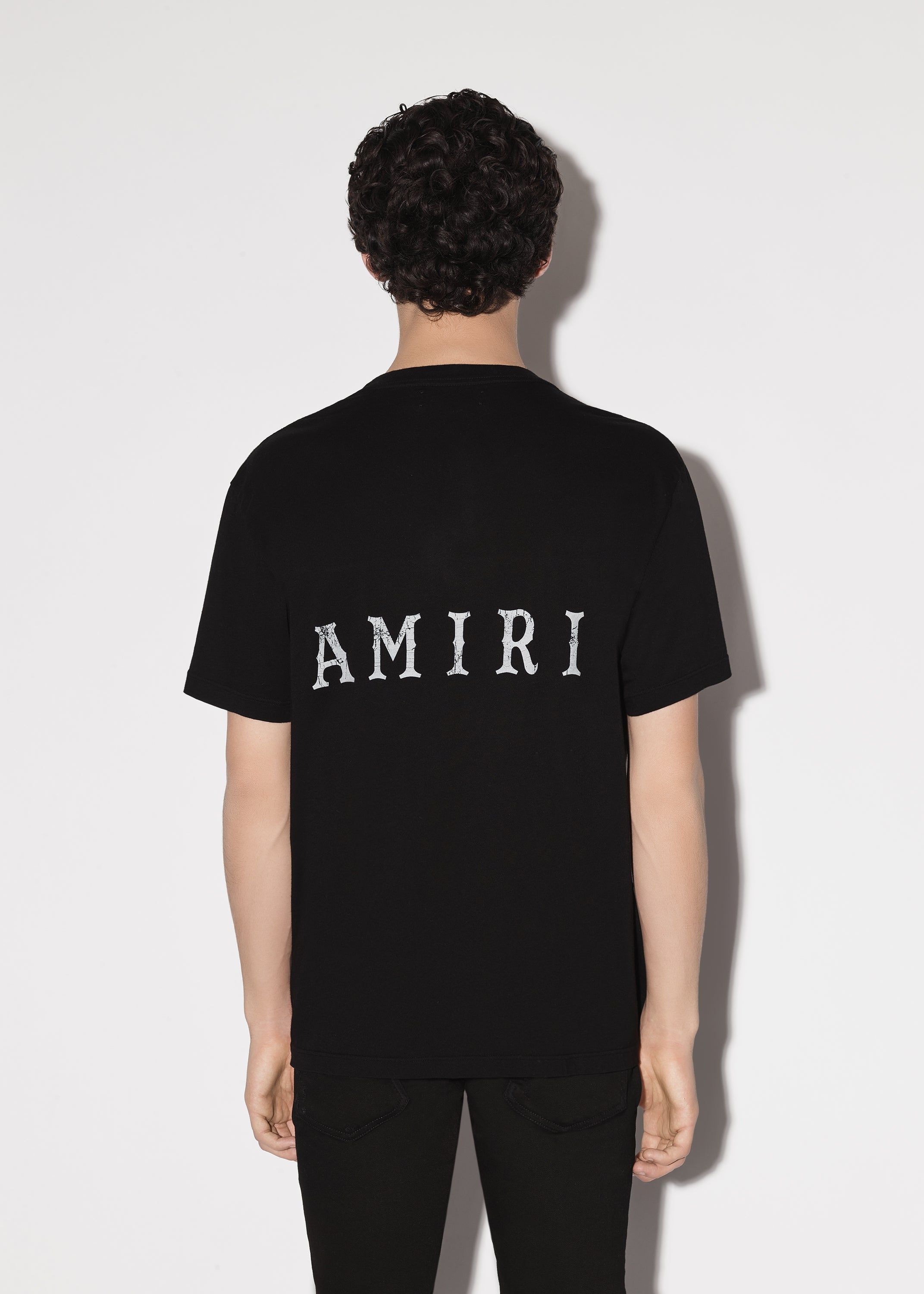 ZIG-ZAG CRACKLE TEE - BLACK sold by AMIRI product image thumbnail 4