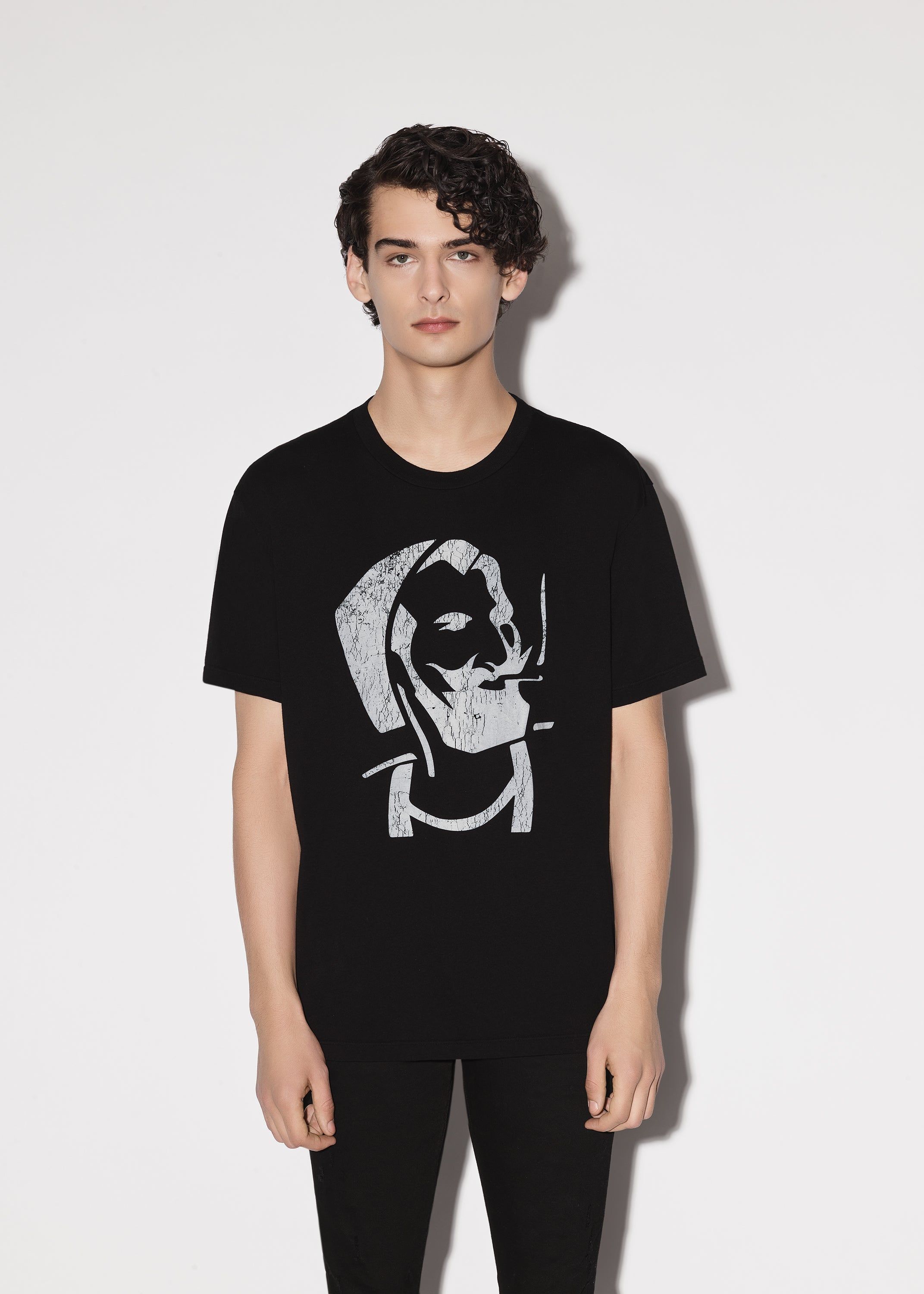 ZIG-ZAG CRACKLE TEE - BLACK sold by AMIRI product image thumbnail 2