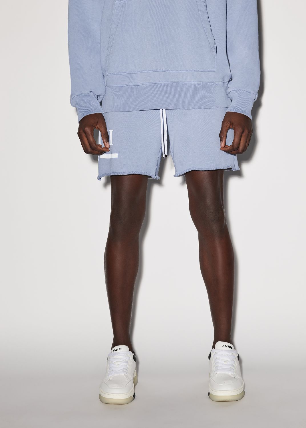 MA BAR LOGO SWEATSHORTS - DUSTY BLUE sold by AMIRI product image thumbnail 2