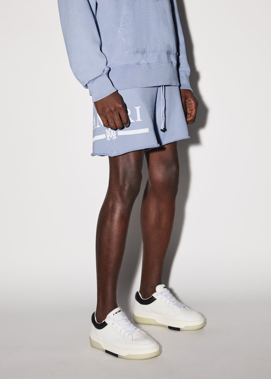 MA BAR LOGO SWEATSHORTS - DUSTY BLUE sold by AMIRI product image thumbnail 3