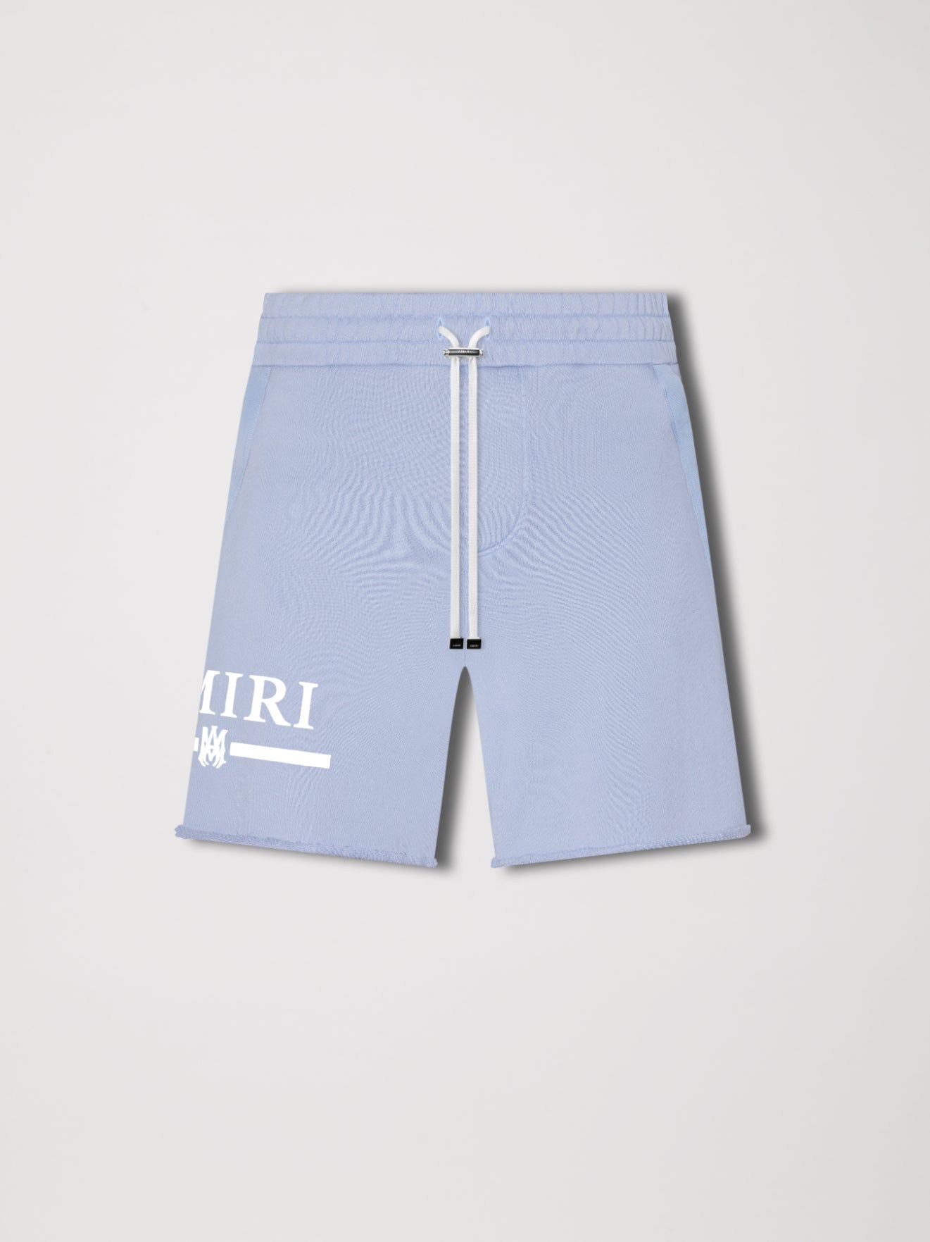 MA BAR LOGO SWEATSHORTS - DUSTY BLUE sold by AMIRI