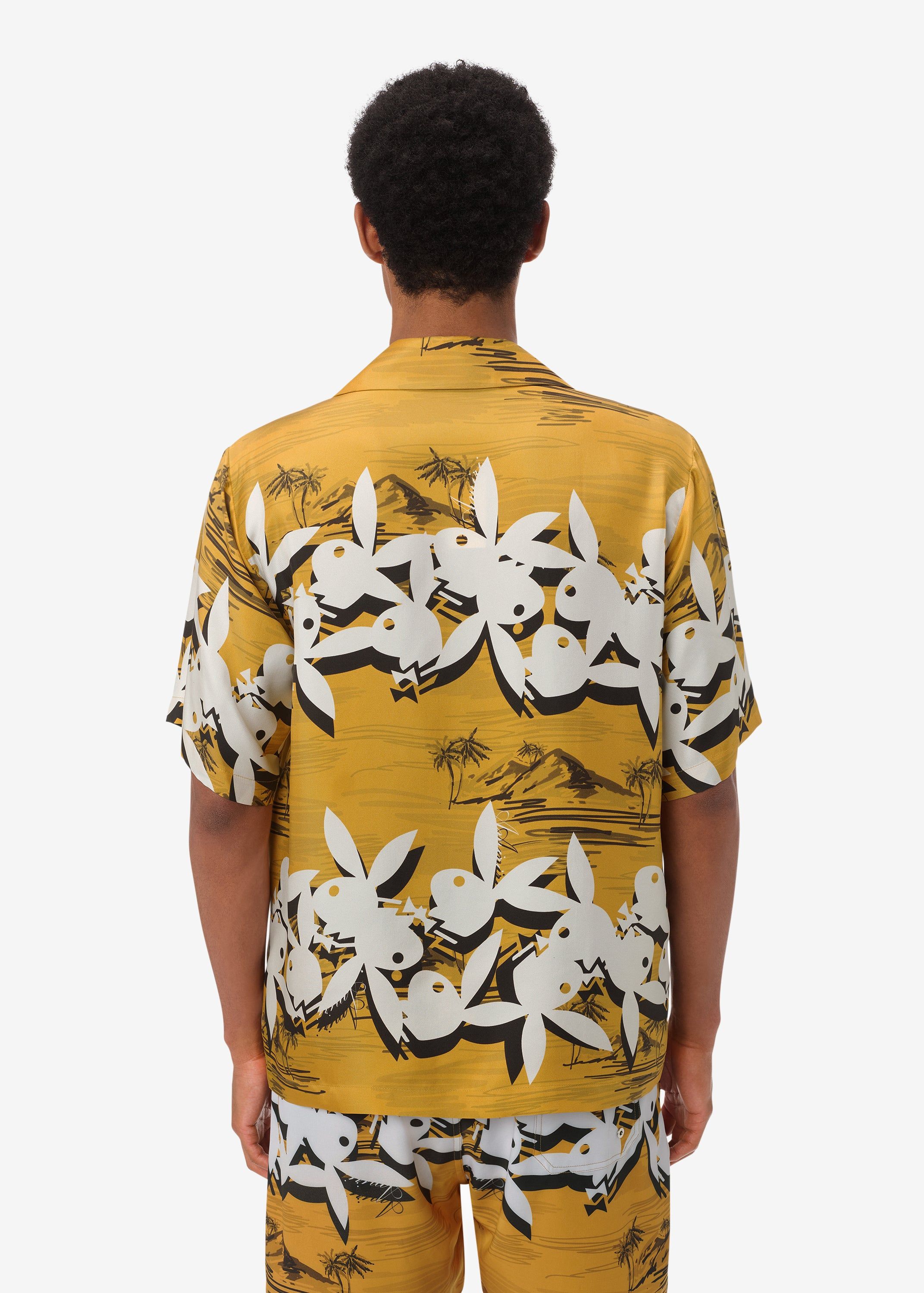 PLAYBOY ALOHA SHIRT - GOLD sold by AMIRI product image thumbnail 4