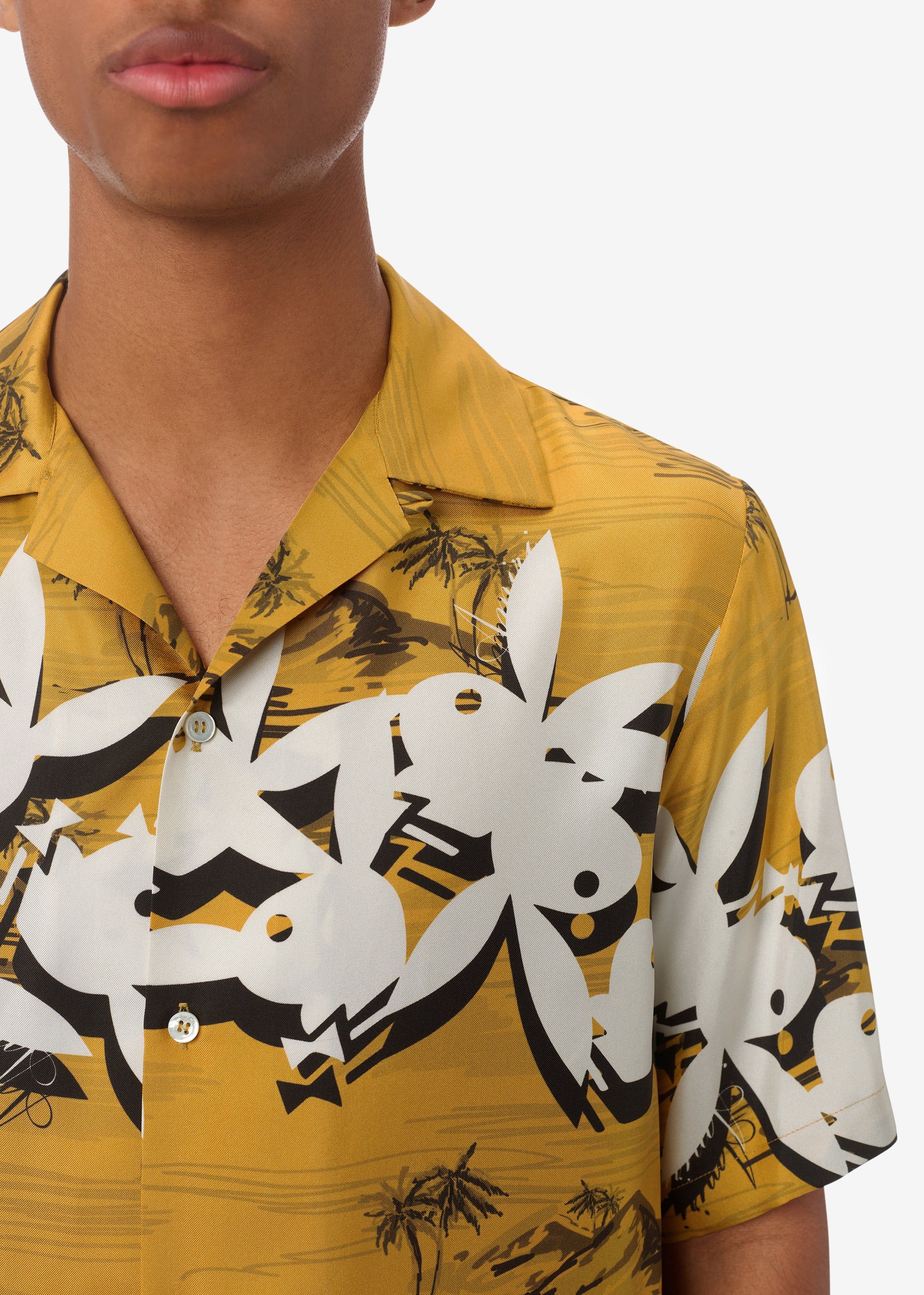 PLAYBOY ALOHA SHIRT - GOLD sold by AMIRI product image thumbnail 5