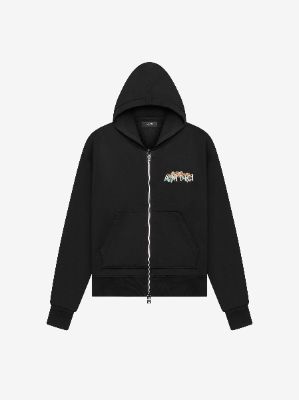 MA QUAD CRYSTAL ZIP HOODIE - Navy | Parallel