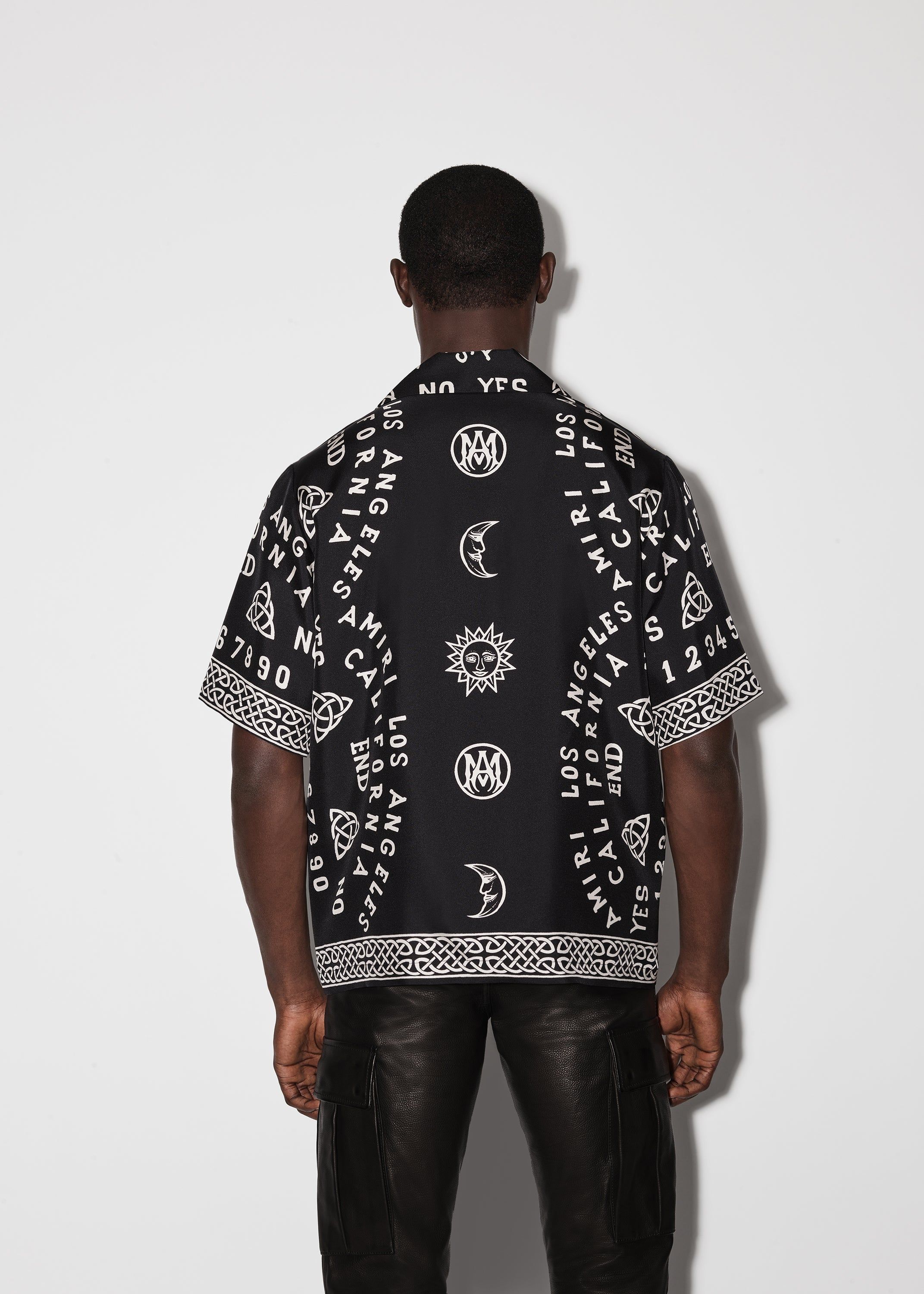 OUIJA BOARD BOWLING SHIRT - BLACK sold by AMIRI product image thumbnail 4