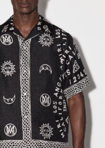 OUIJA BOARD BOWLING SHIRT - BLACK sold by AMIRI