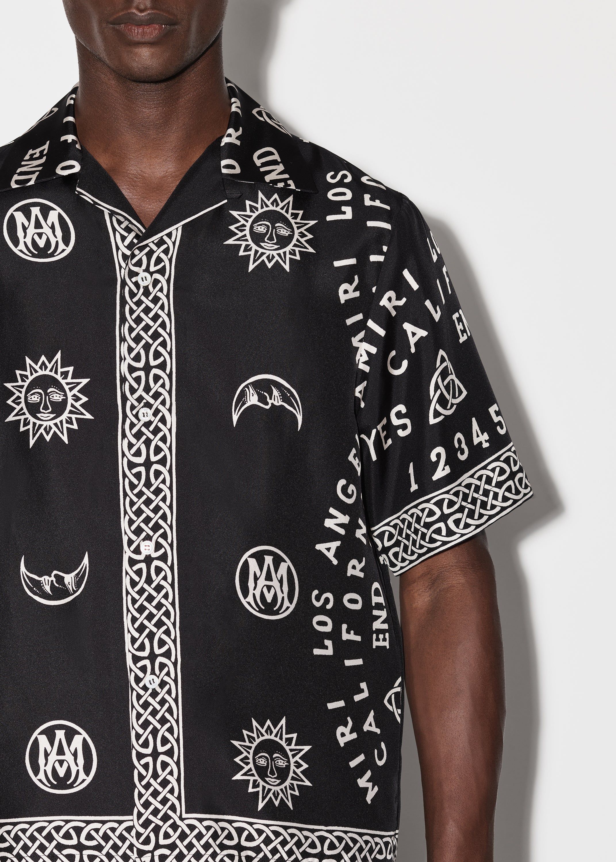 OUIJA BOARD BOWLING SHIRT - BLACK sold by AMIRI product image thumbnail 5