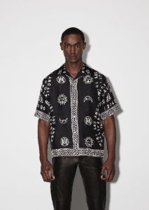 OUIJA BOARD BOWLING SHIRT - BLACK sold by AMIRI